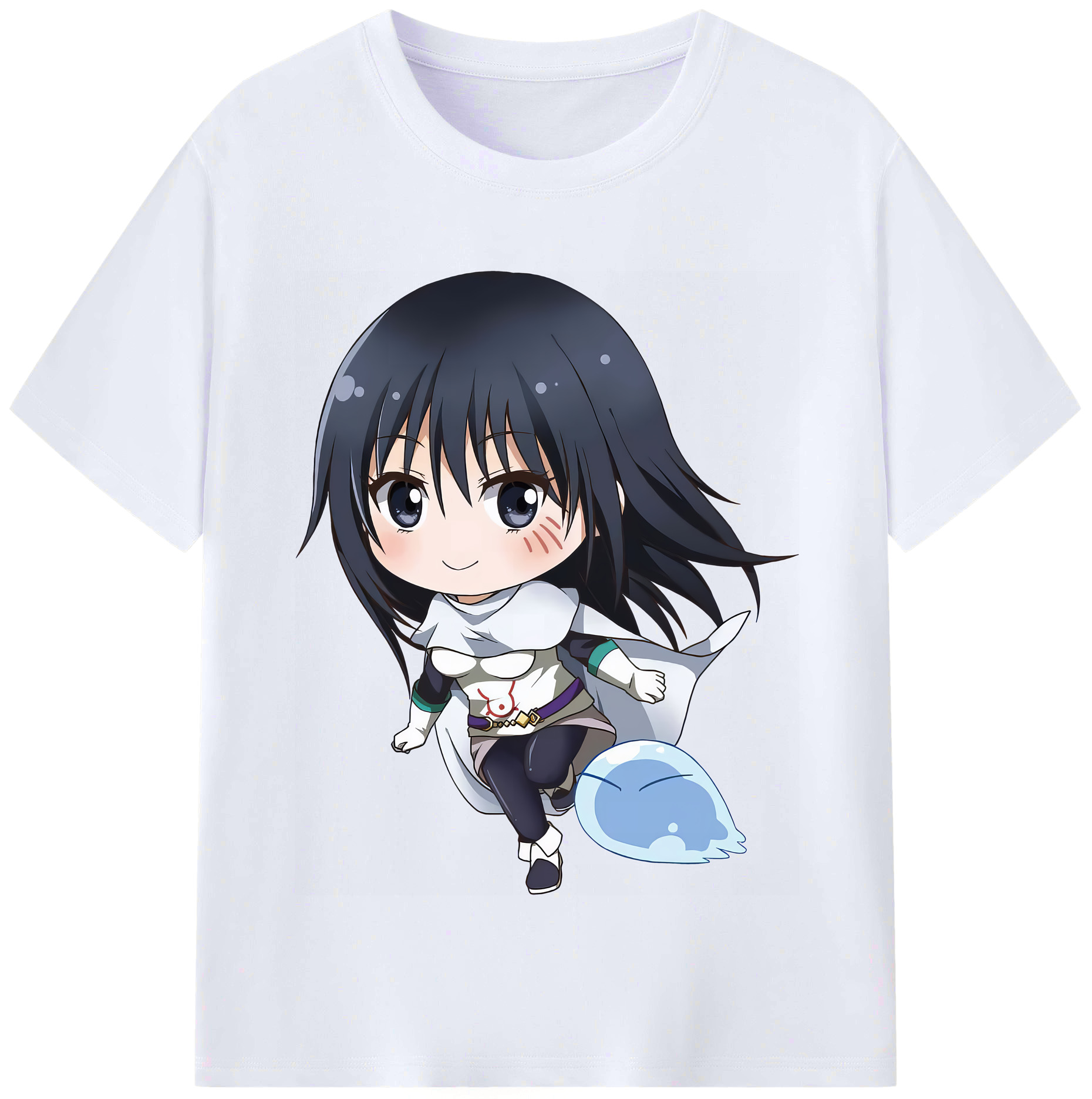 （画像用） 転スラ Regarding Reincarnated to Slime レディースカジュアルプリントTシャツ（綿100％）