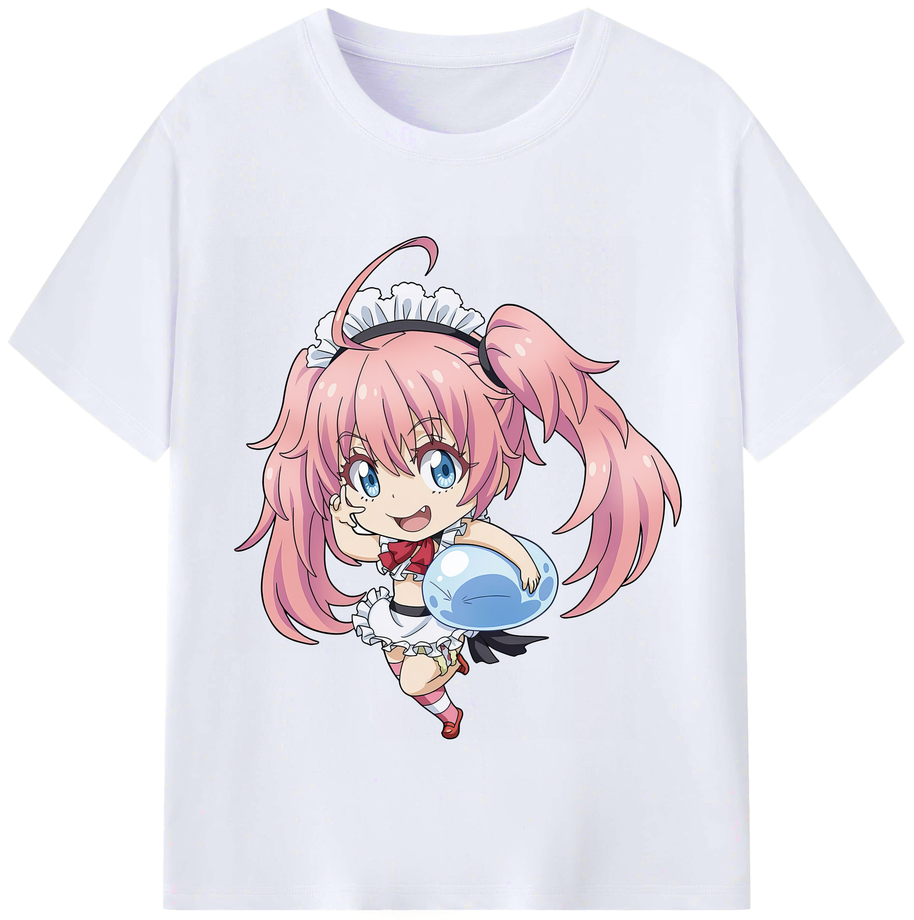 （画像用） 転スラ Regarding Reincarnated to Slime レディースカジュアルプリントTシャツ（綿100％）