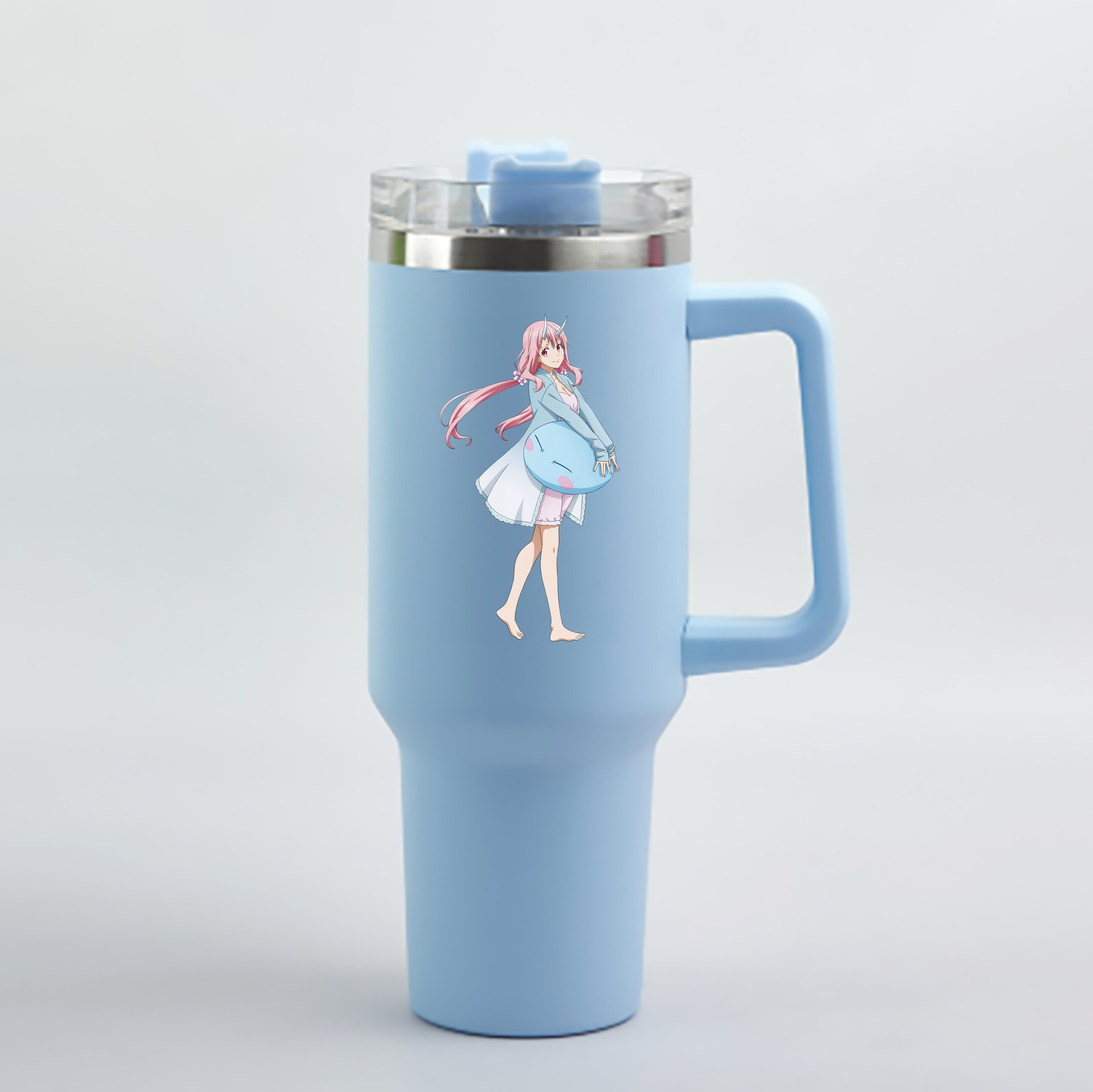 （画像用） 転スラ Regarding Reincarnated to Slime 1200mL車用タンブラー - クリスタルステッカー（プラスチックストロー付き）