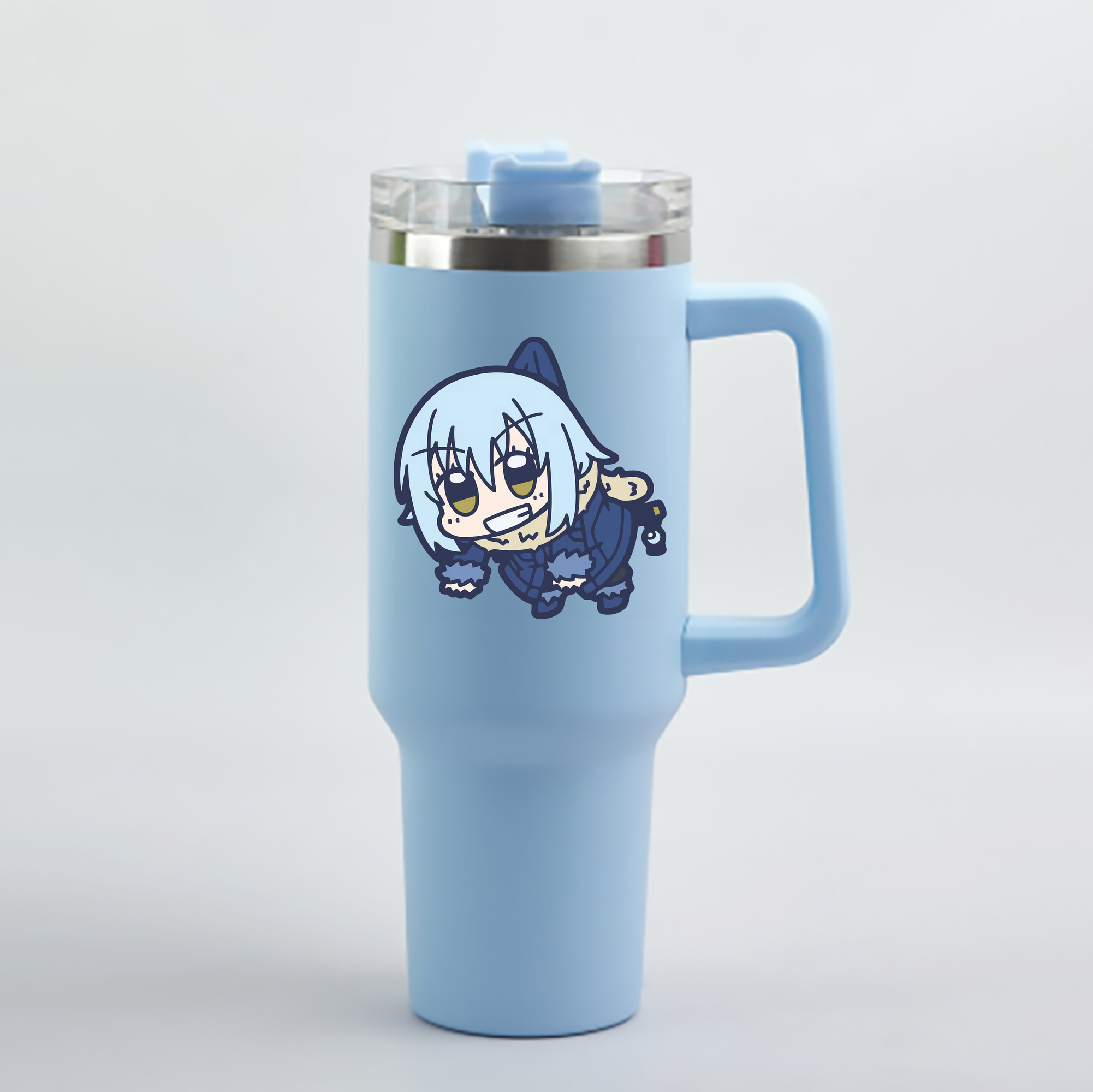 （画像用） 転スラ Regarding Reincarnated to Slime 1200mL車用タンブラー - クリスタルステッカー（プラスチックストロー付き）