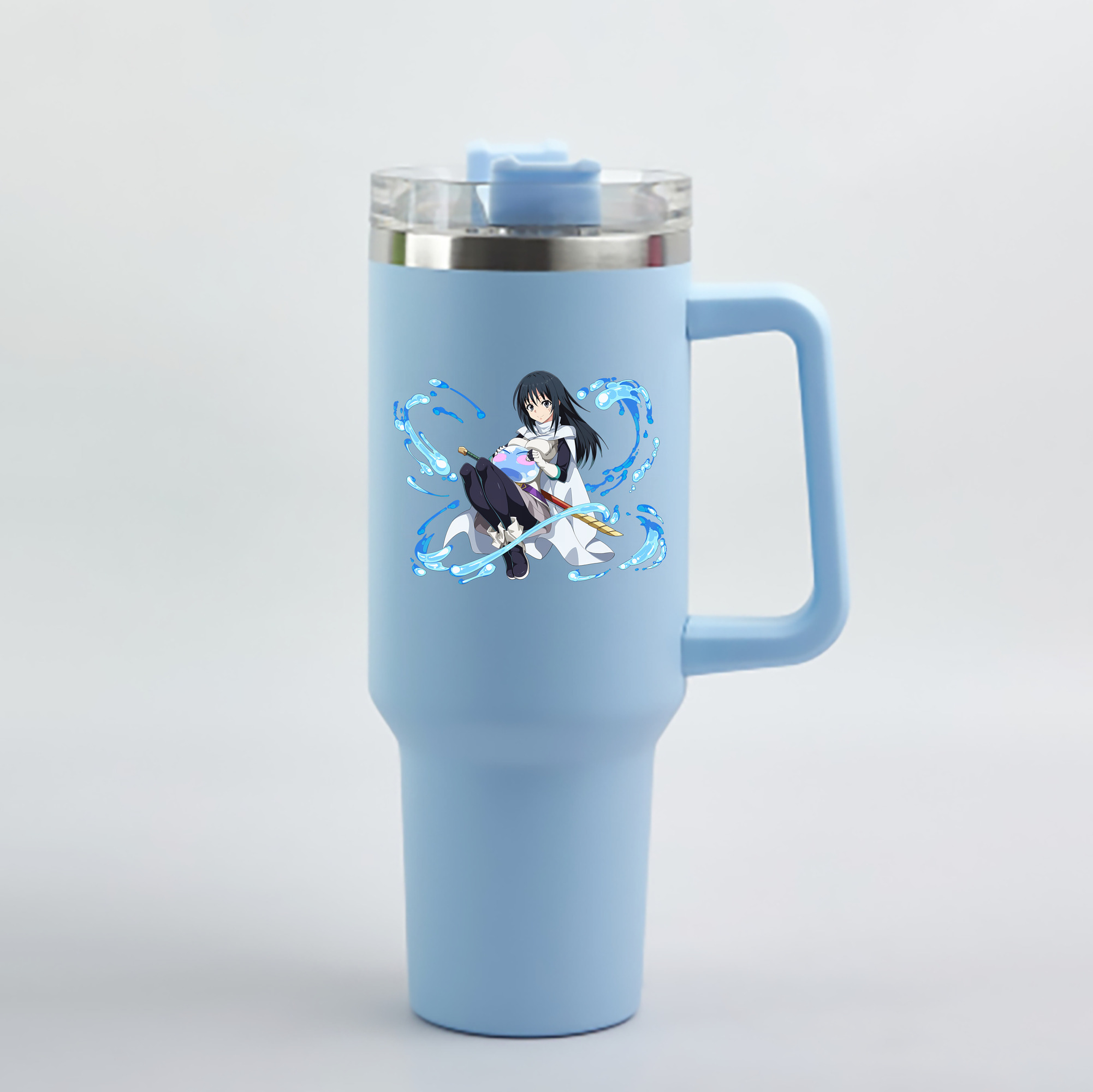 （画像用） 転スラ Regarding Reincarnated to Slime 1200mL車用タンブラー - クリスタルステッカー（プラスチックストロー付き）