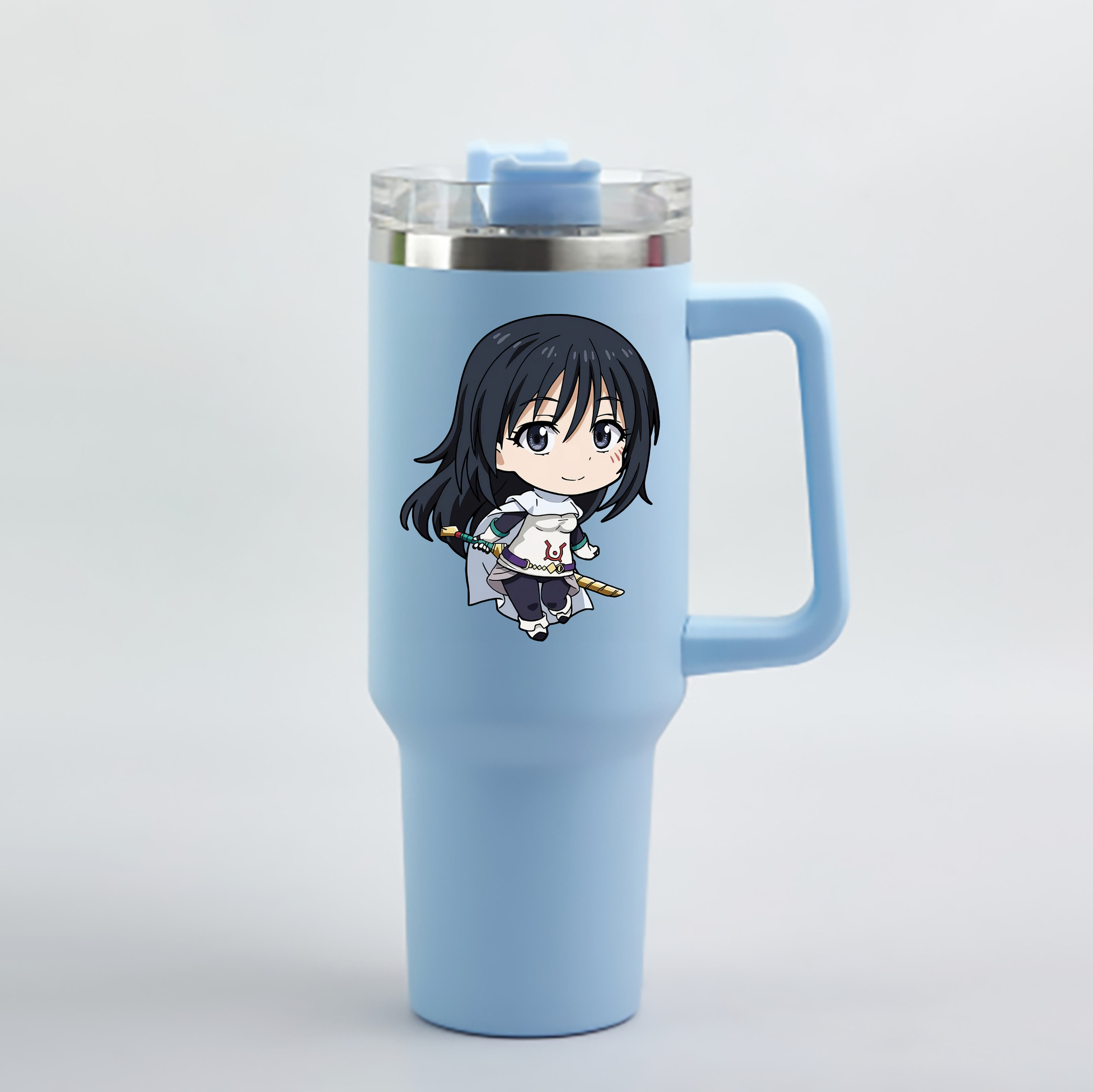 （画像用） 転スラ Regarding Reincarnated to Slime 1200mL車用タンブラー - クリスタルステッカー（プラスチックストロー付き）