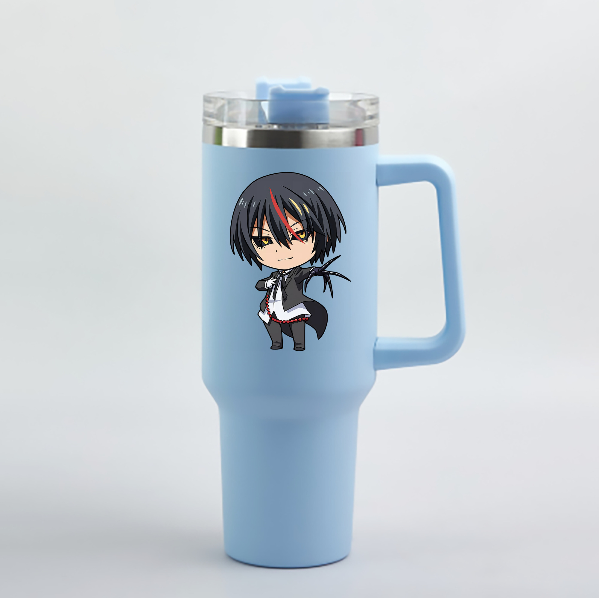 （画像用） 転スラ Regarding Reincarnated to Slime 1200mL車用タンブラー - クリスタルステッカー（プラスチックストロー付き）