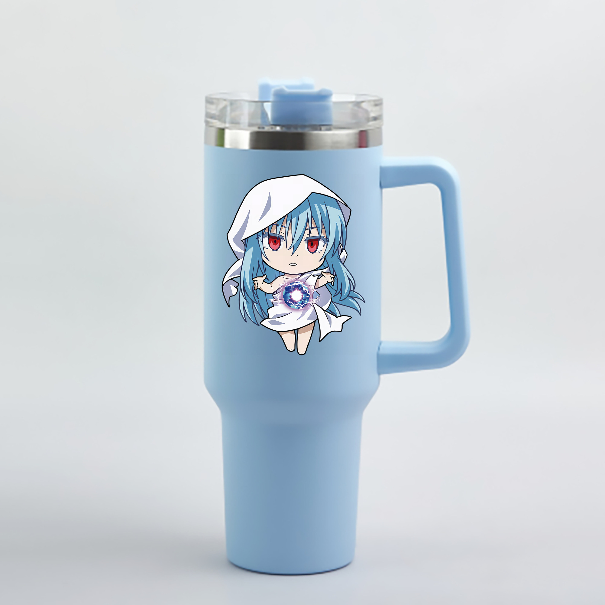 （画像用） 転スラ Regarding Reincarnated to Slime 1200mL車用タンブラー - クリスタルステッカー（プラスチックストロー付き）