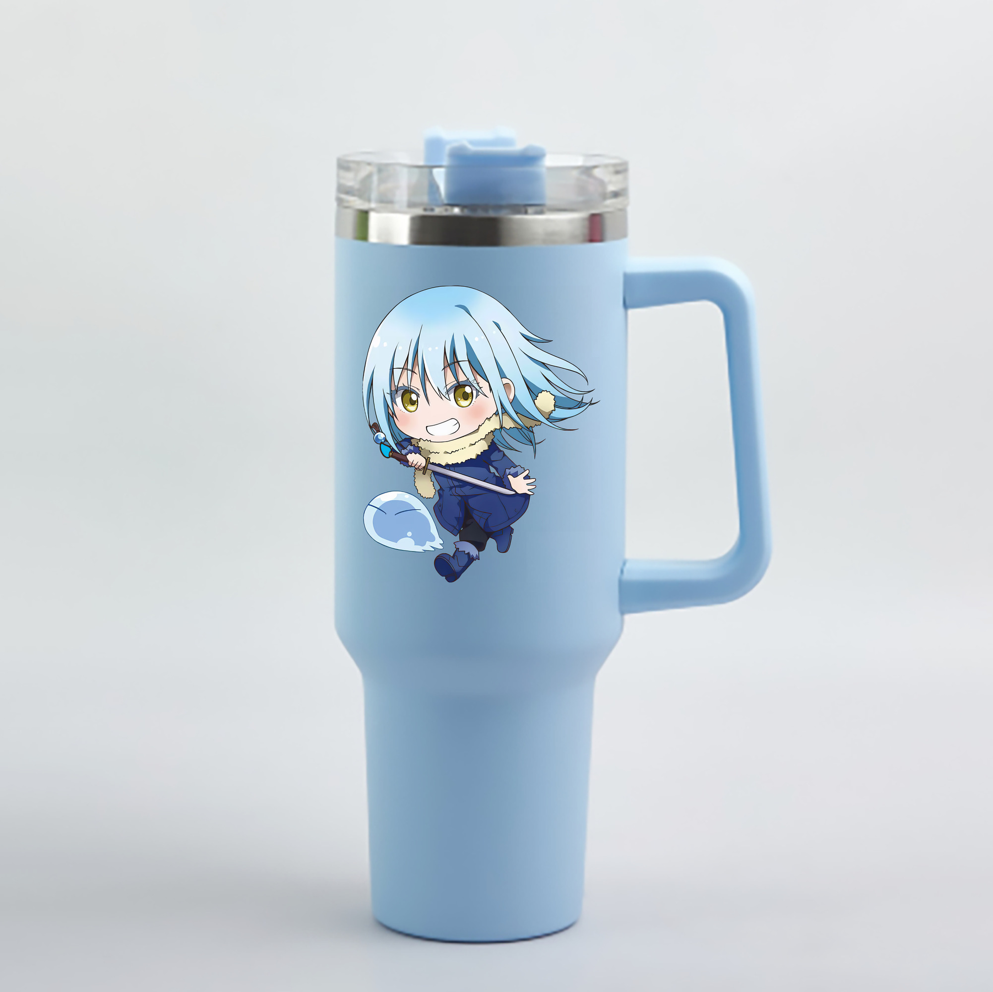 （画像用） 転スラ Regarding Reincarnated to Slime 1200mL車用タンブラー - クリスタルステッカー（プラスチックストロー付き）