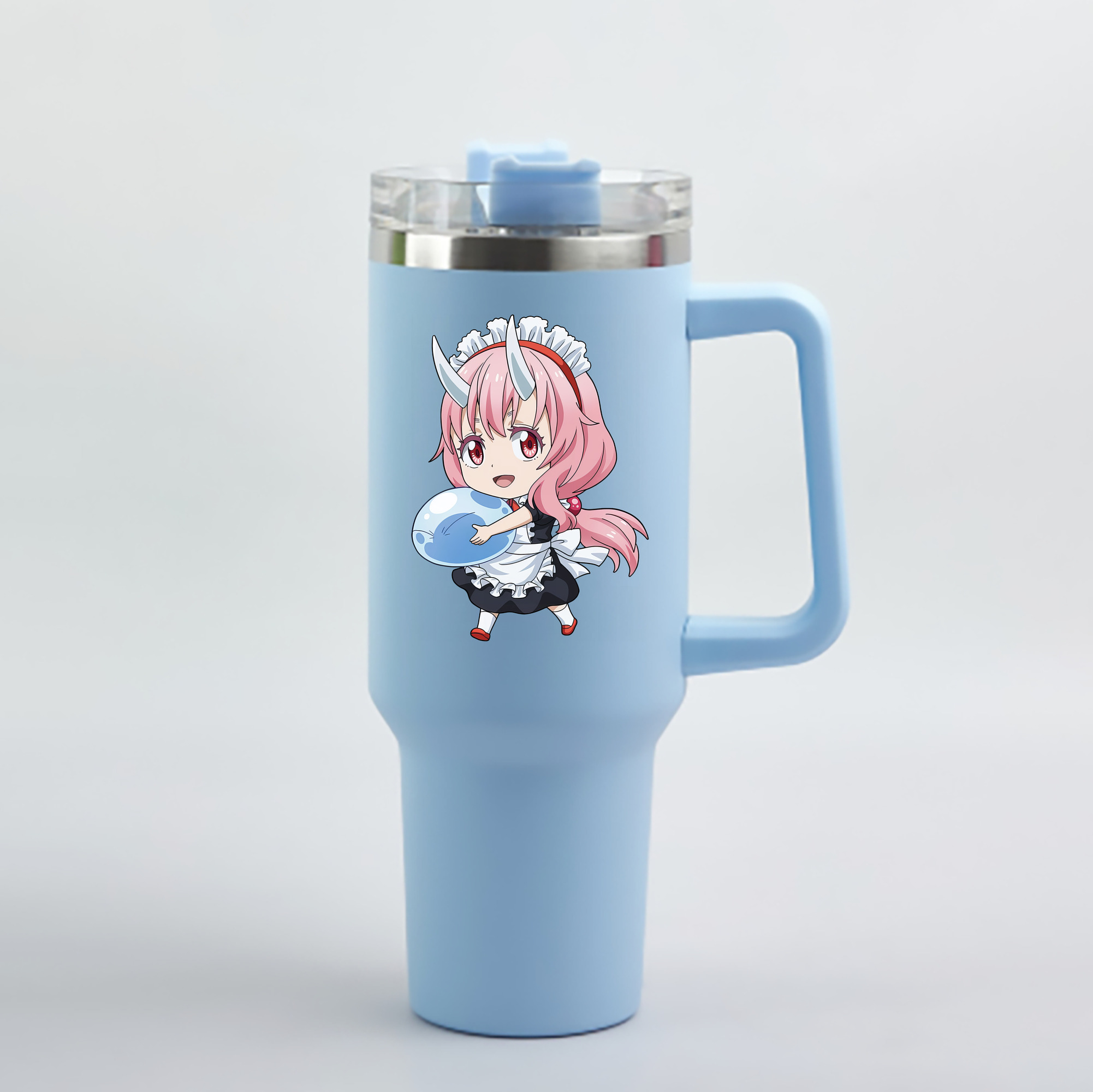 （画像用） 転スラ Regarding Reincarnated to Slime 1200mL車用タンブラー - クリスタルステッカー（プラスチックストロー付き）