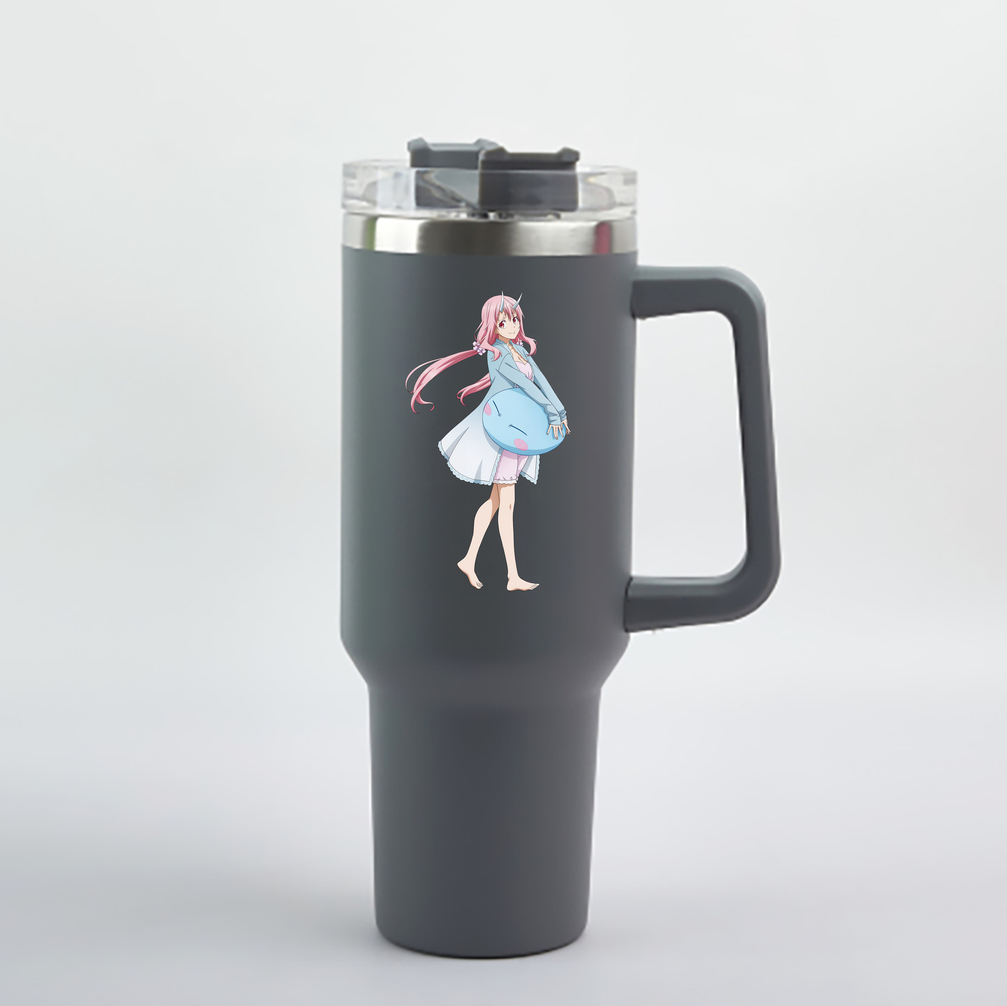 （画像用） 転スラ Regarding Reincarnated to Slime 1200mL車用タンブラー - クリスタルステッカー（プラスチックストロー付き）