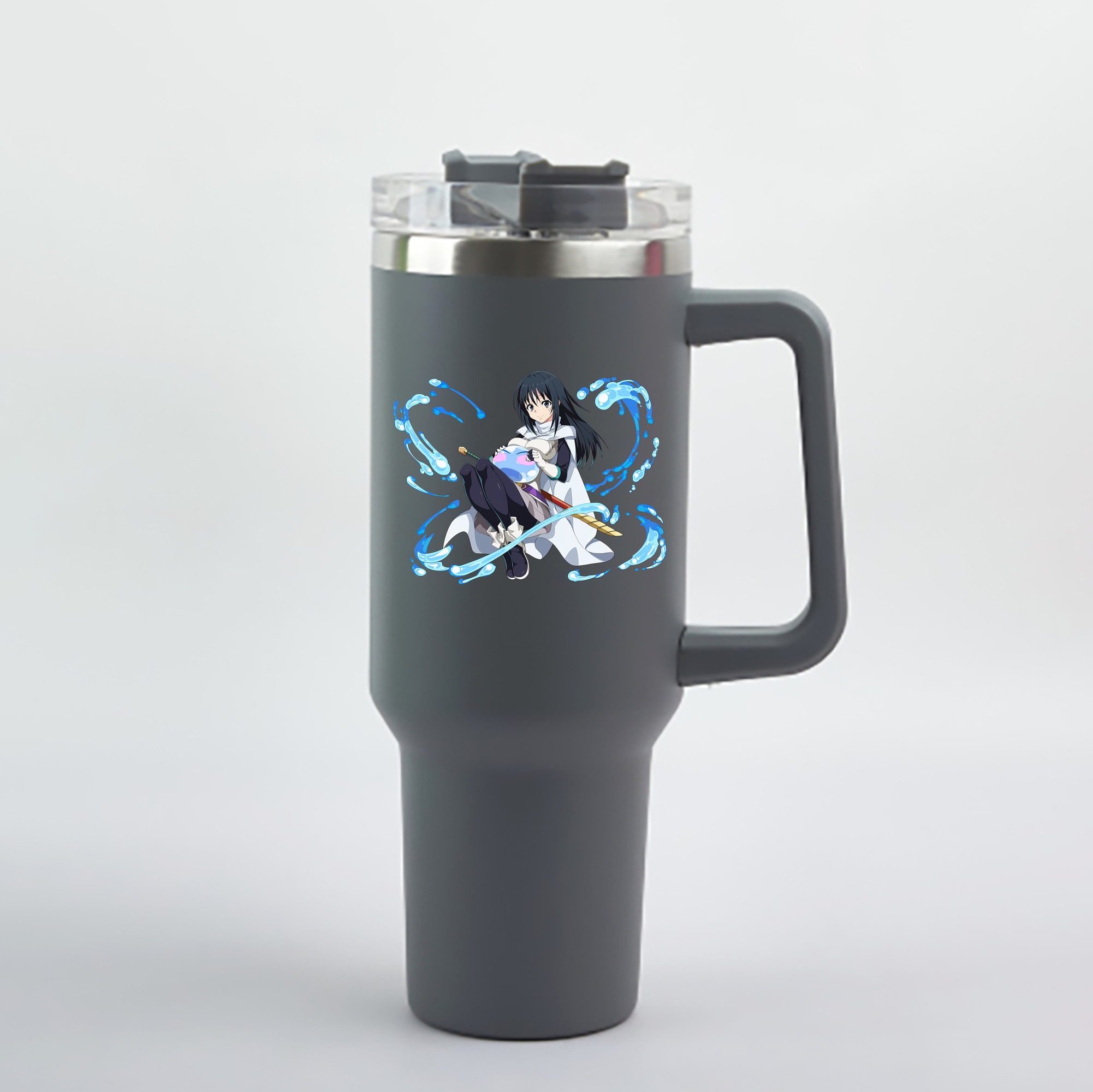 （画像用） 転スラ Regarding Reincarnated to Slime 1200mL車用タンブラー - クリスタルステッカー（プラスチックストロー付き）