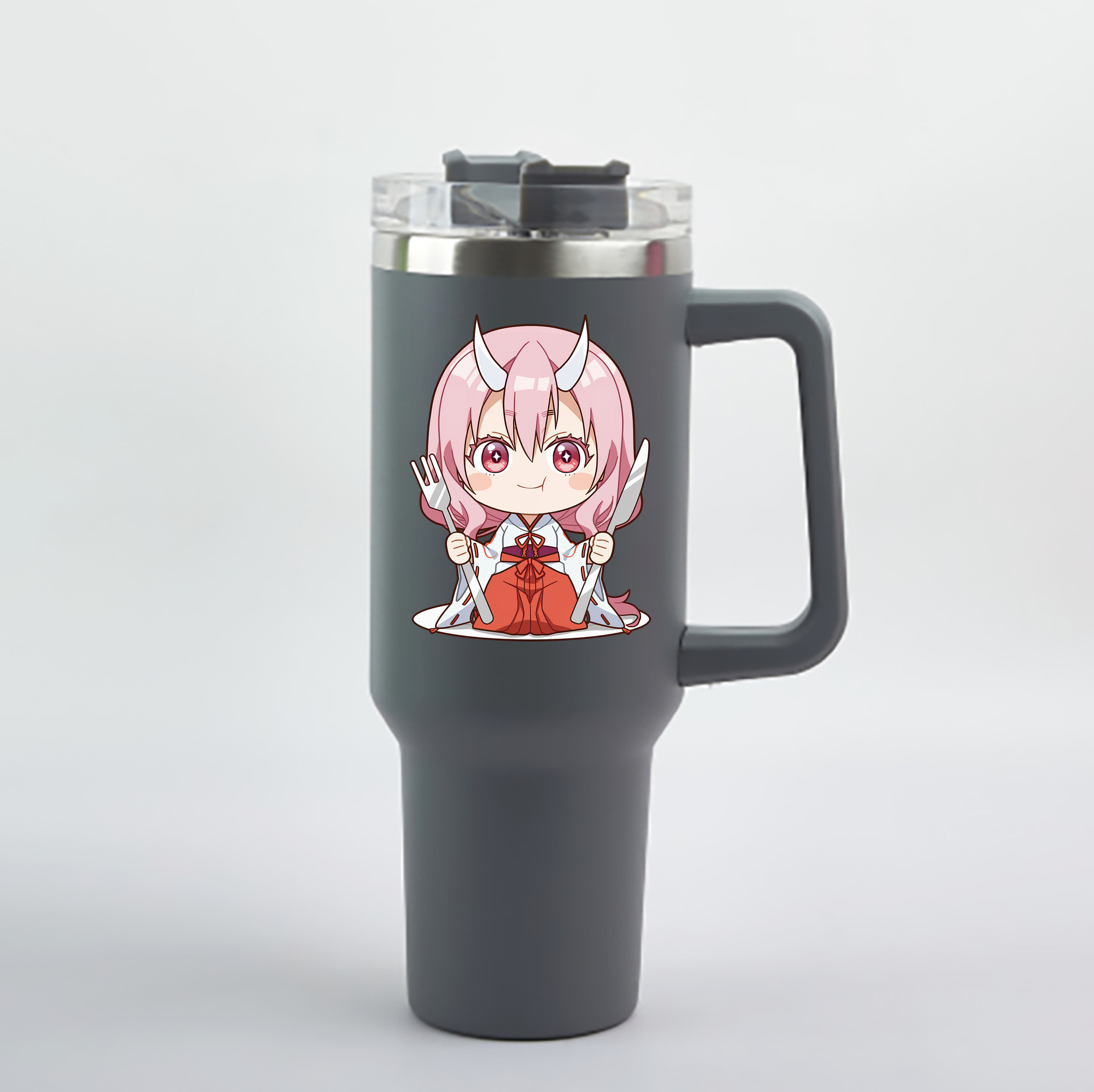 （画像用） 転スラ Regarding Reincarnated to Slime 1200mL車用タンブラー - クリスタルステッカー（プラスチックストロー付き）