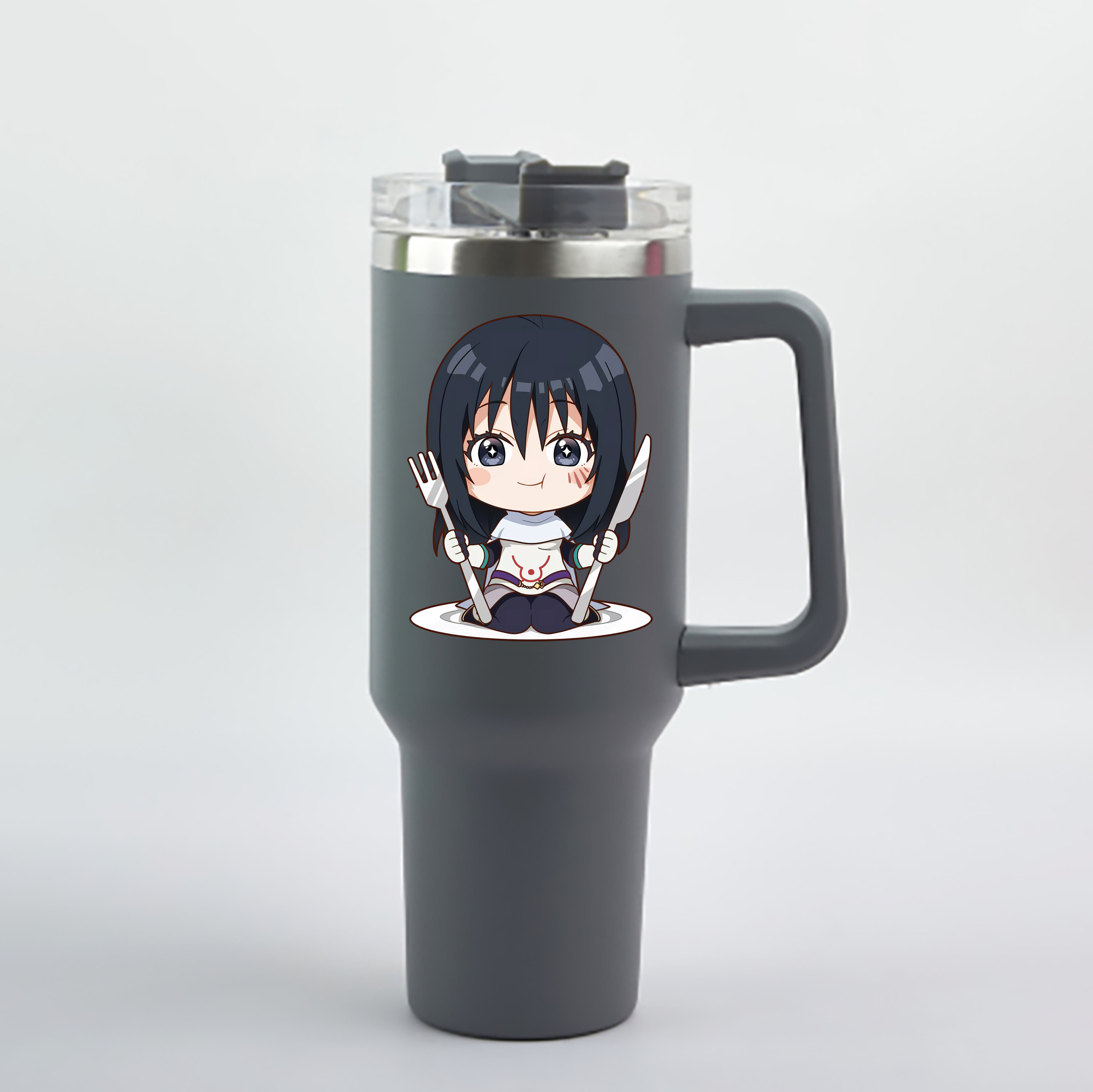 （画像用） 転スラ Regarding Reincarnated to Slime 1200mL車用タンブラー - クリスタルステッカー（プラスチックストロー付き）