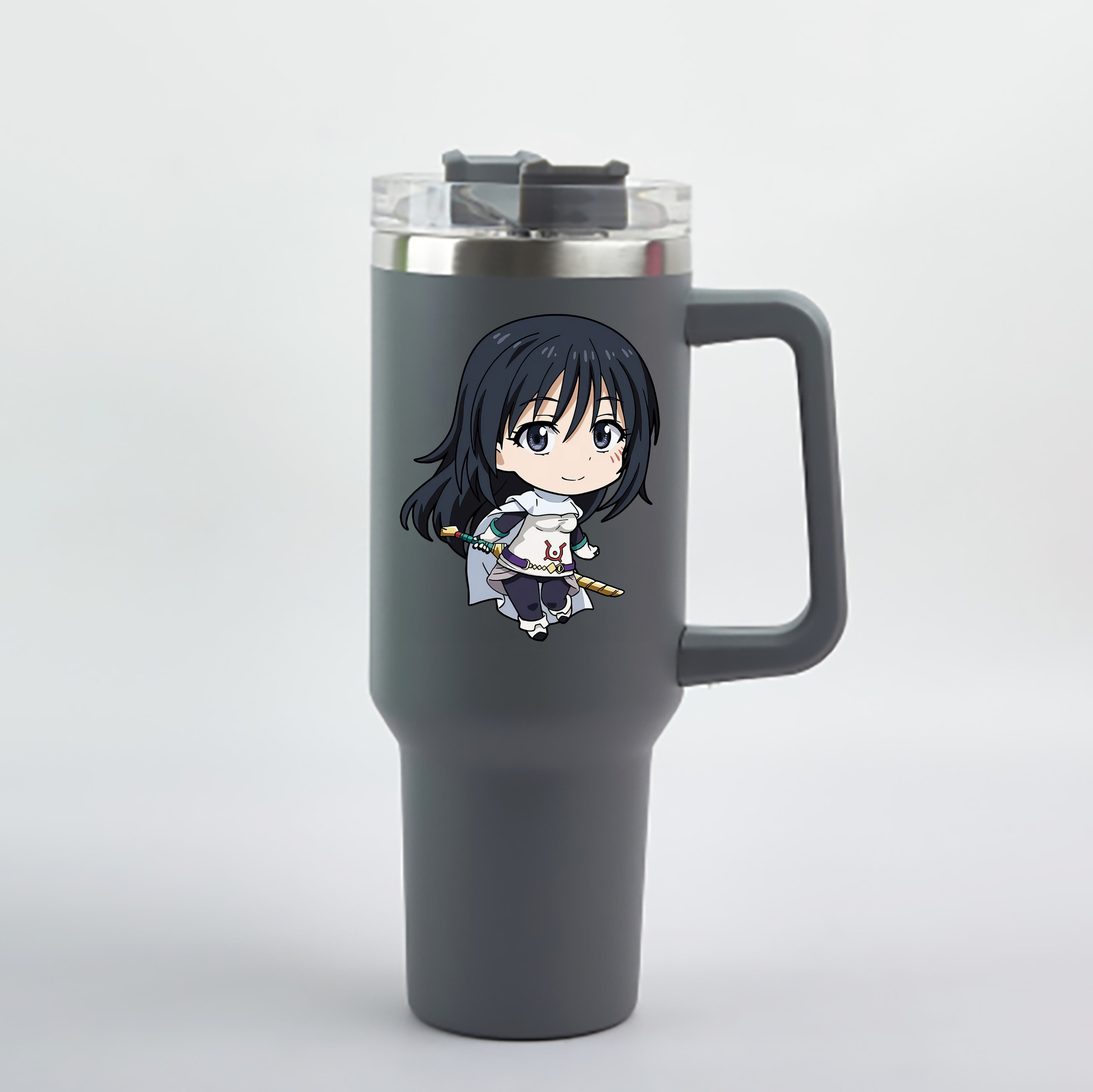 （画像用） 転スラ Regarding Reincarnated to Slime 1200mL車用タンブラー - クリスタルステッカー（プラスチックストロー付き）