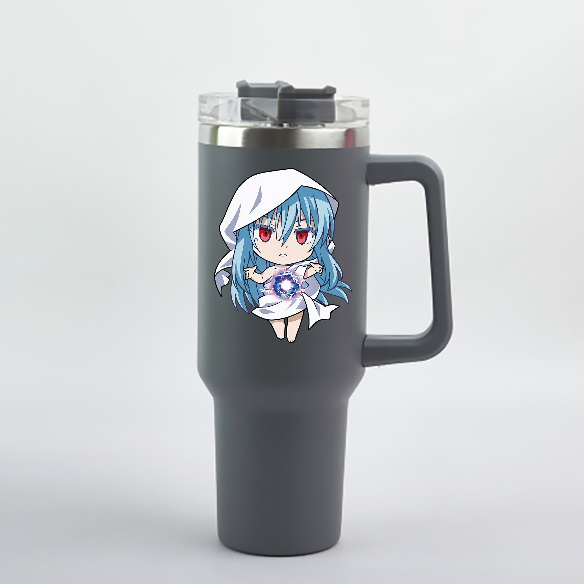 （画像用） 転スラ Regarding Reincarnated to Slime 1200mL車用タンブラー - クリスタルステッカー（プラスチックストロー付き）