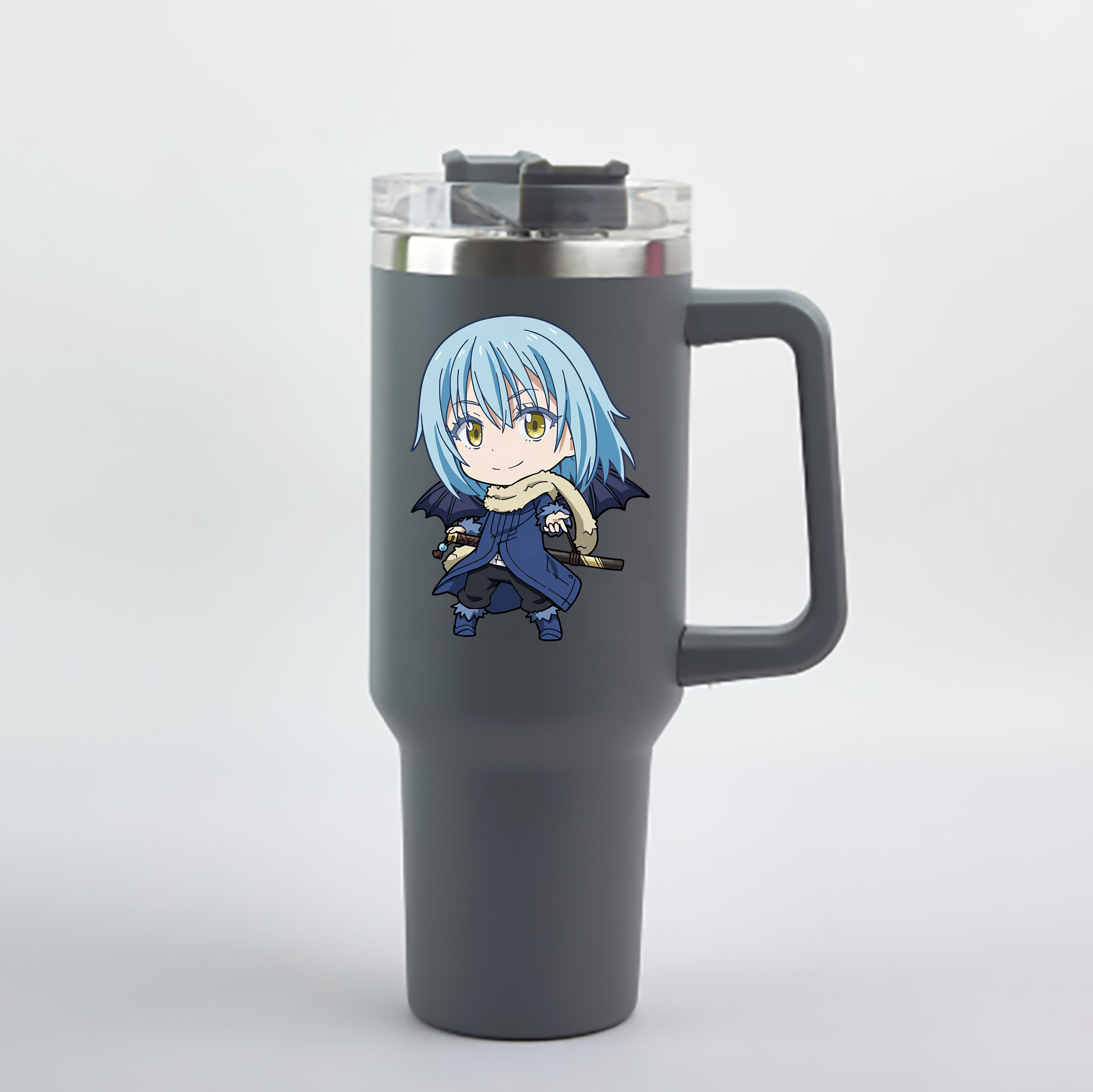（画像用） 転スラ Regarding Reincarnated to Slime 1200mL車用タンブラー - クリスタルステッカー（プラスチックストロー付き）