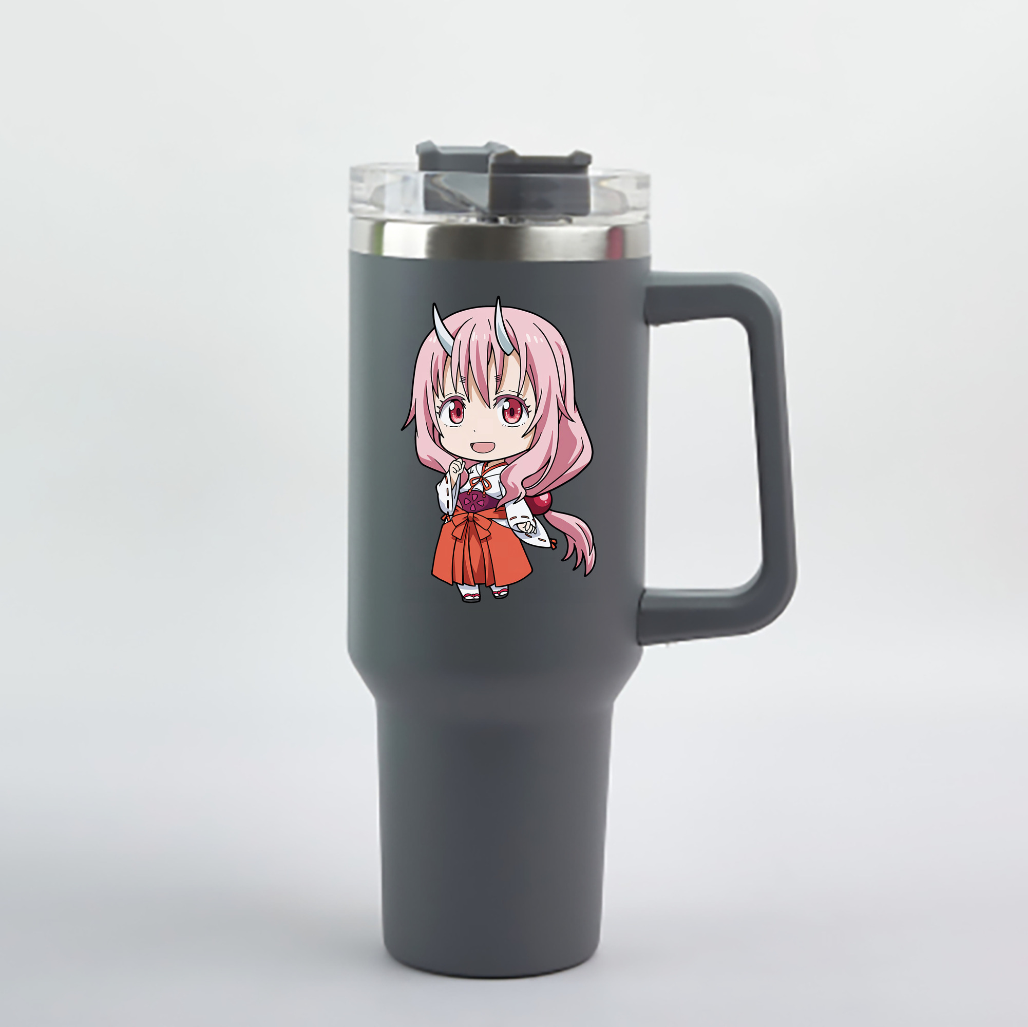 （画像用） 転スラ Regarding Reincarnated to Slime 1200mL車用タンブラー - クリスタルステッカー（プラスチックストロー付き）
