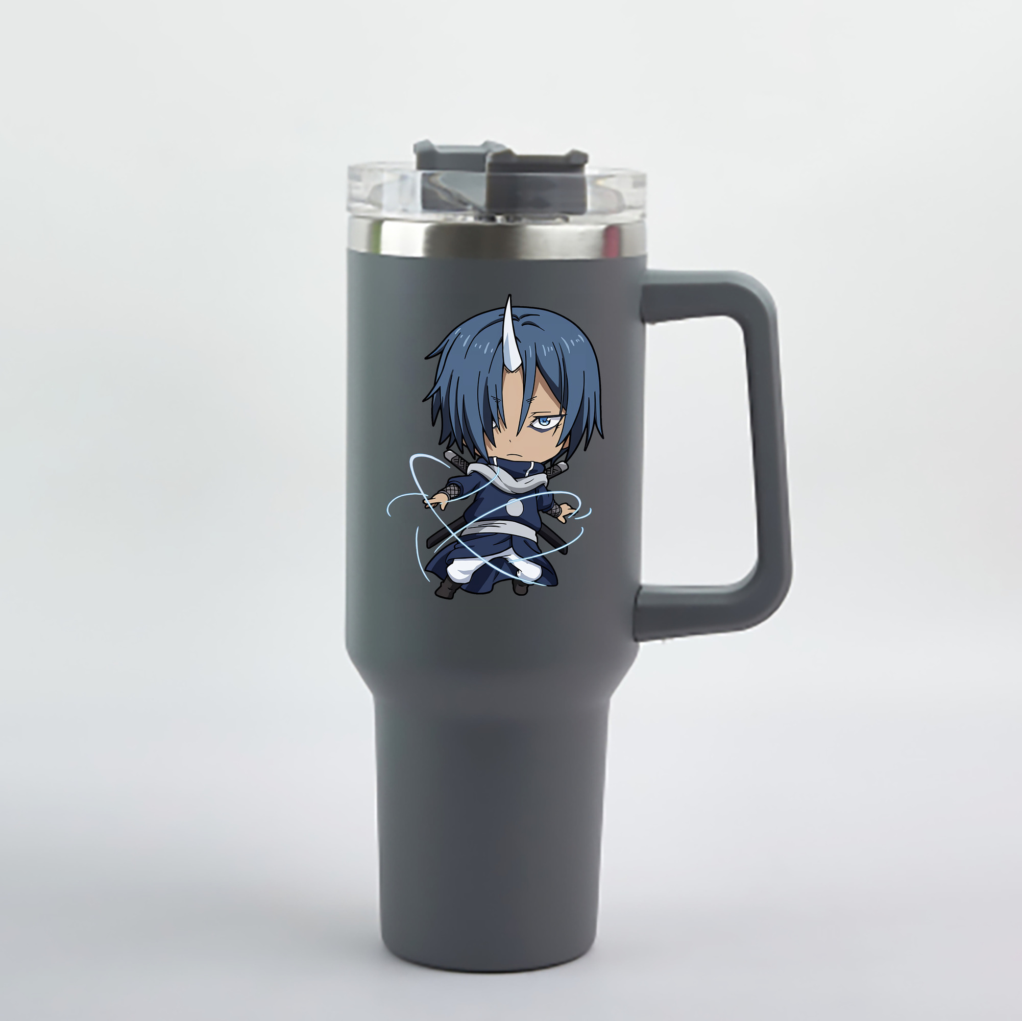 （画像用） 転スラ Regarding Reincarnated to Slime 1200mL車用タンブラー - クリスタルステッカー（プラスチックストロー付き）