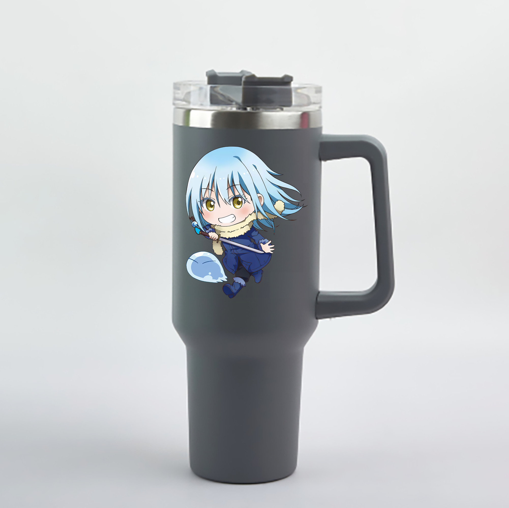 （画像用） 転スラ Regarding Reincarnated to Slime 1200mL車用タンブラー - クリスタルステッカー（プラスチックストロー付き）