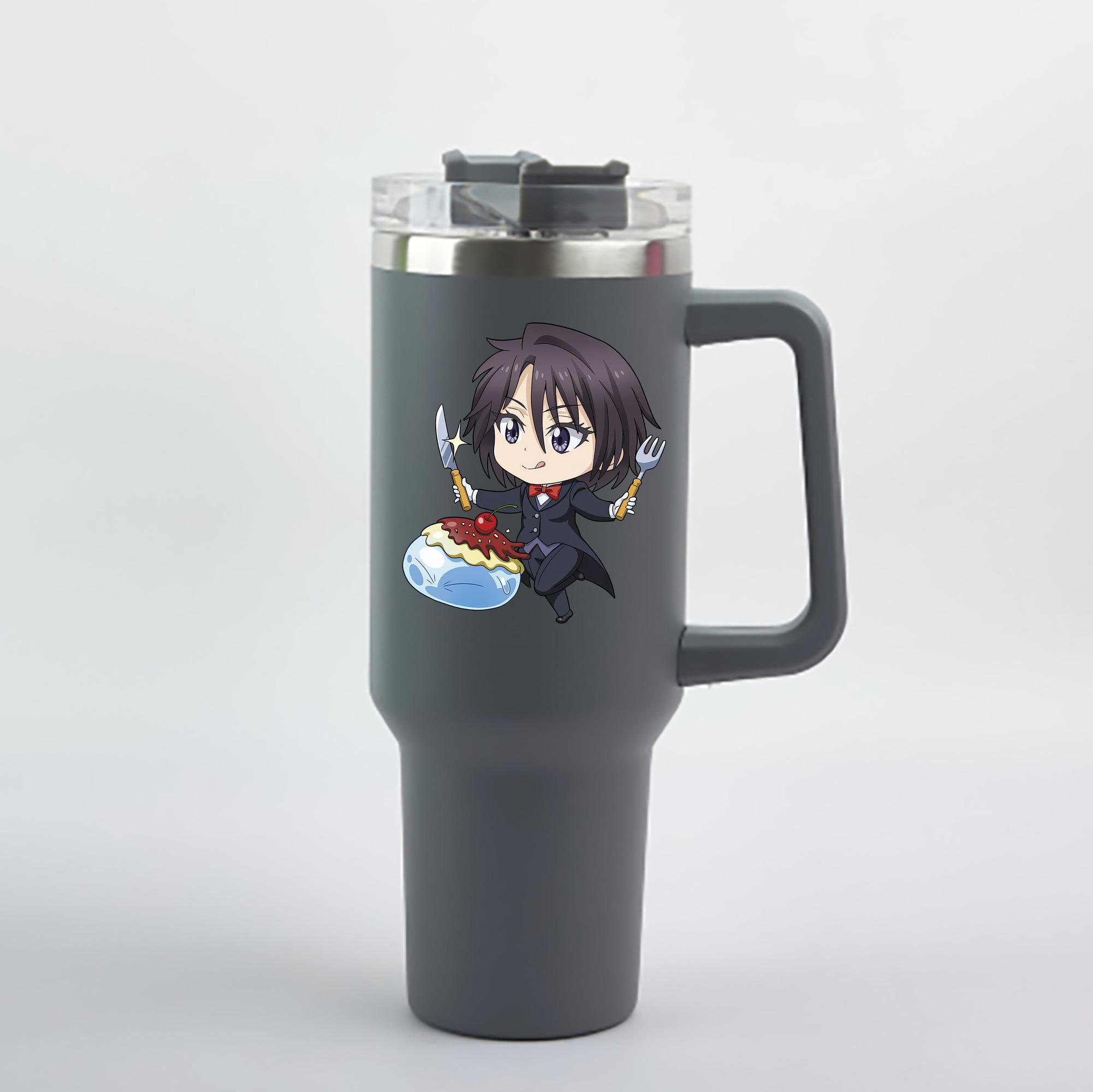 （画像用） 転スラ Regarding Reincarnated to Slime 1200mL車用タンブラー - クリスタルステッカー（プラスチックストロー付き）