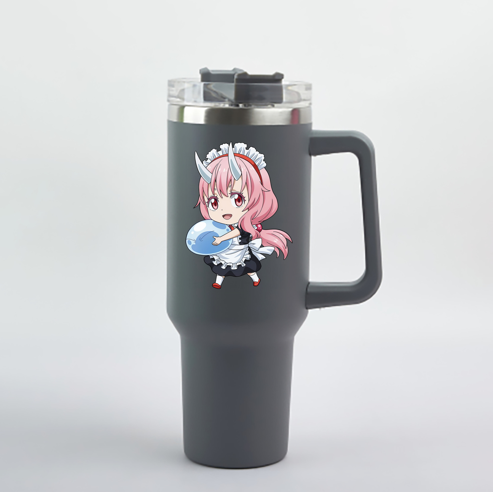 （画像用） 転スラ Regarding Reincarnated to Slime 1200mL車用タンブラー - クリスタルステッカー（プラスチックストロー付き）