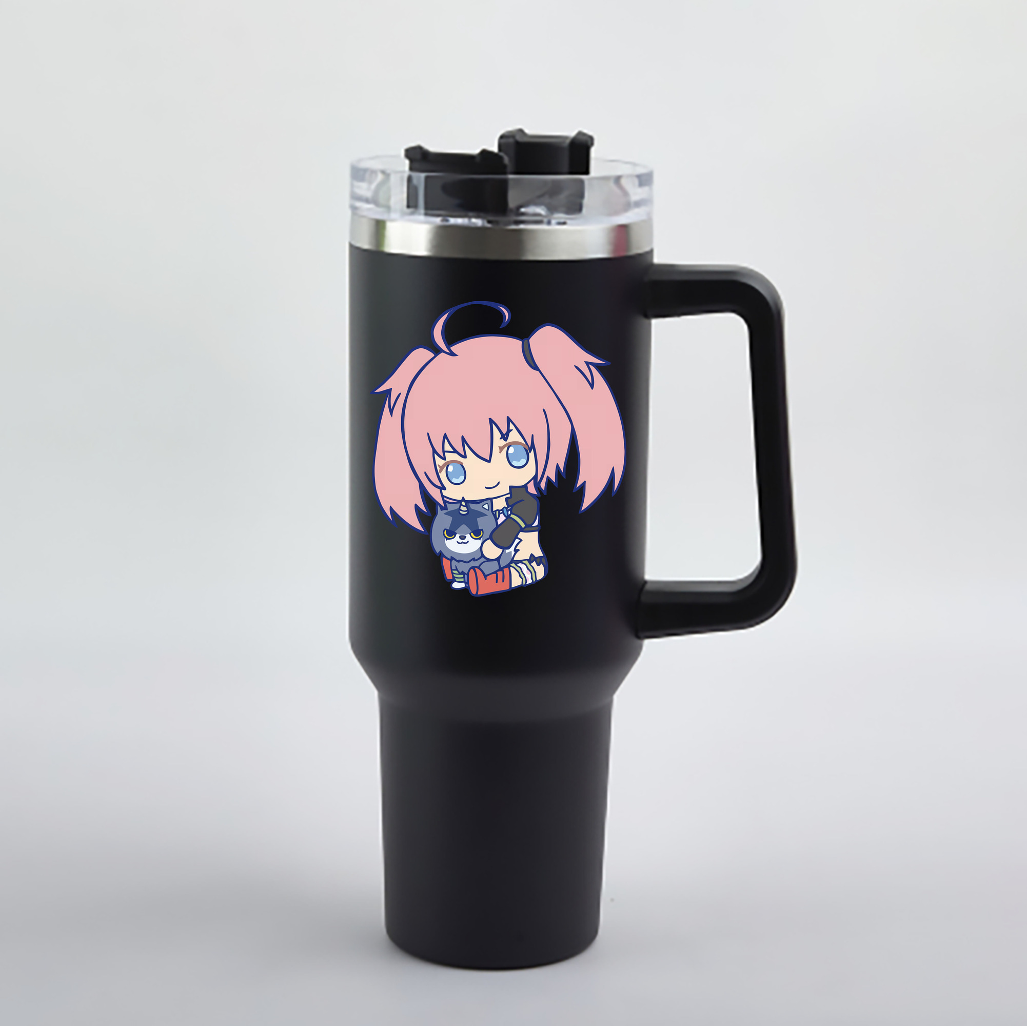 （画像用） 転スラ Regarding Reincarnated to Slime 1200mL車用タンブラー - クリスタルステッカー（プラスチックストロー付き）