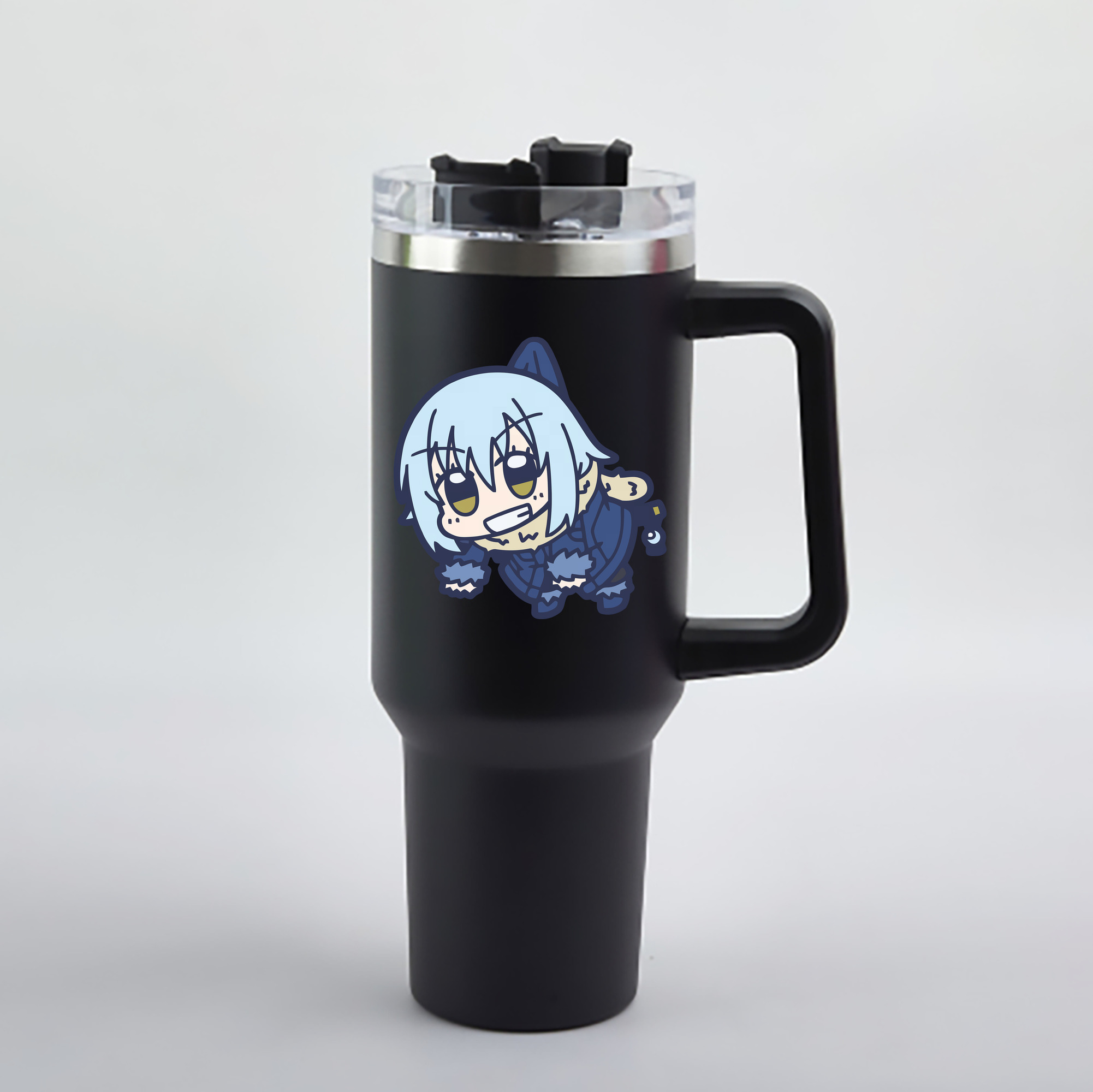 （画像用） 転スラ Regarding Reincarnated to Slime 1200mL車用タンブラー - クリスタルステッカー（プラスチックストロー付き）
