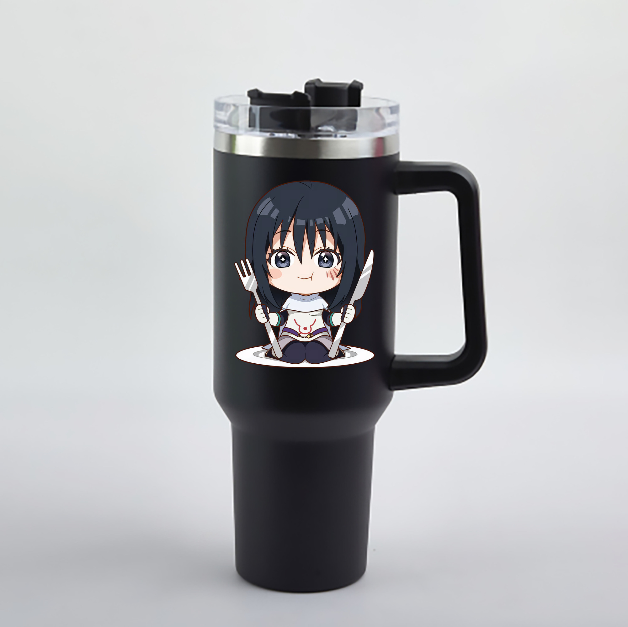 （画像用） 転スラ Regarding Reincarnated to Slime 1200mL車用タンブラー - クリスタルステッカー（プラスチックストロー付き）