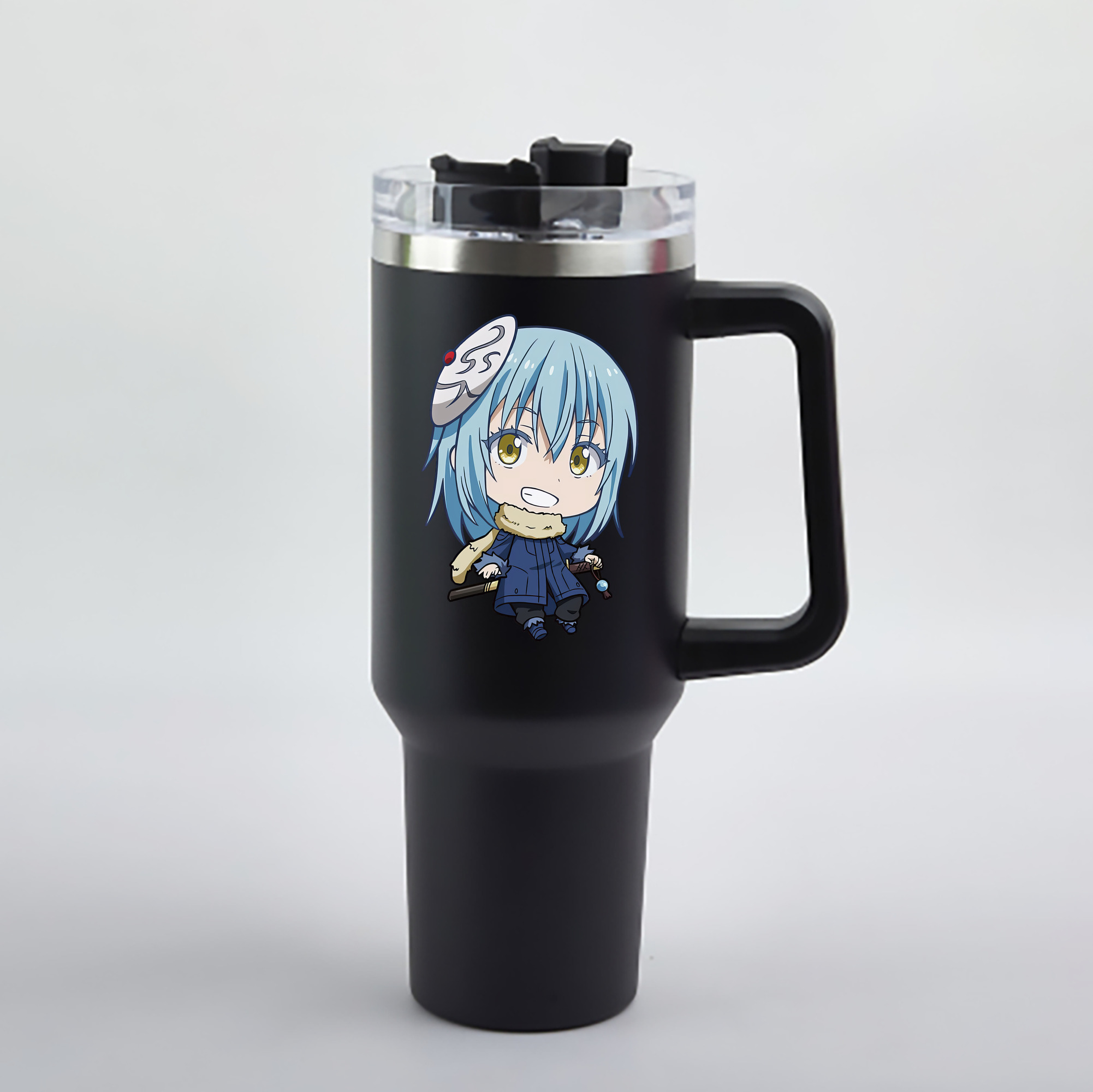 （画像用） 転スラ Regarding Reincarnated to Slime 1200mL車用タンブラー - クリスタルステッカー（プラスチックストロー付き）