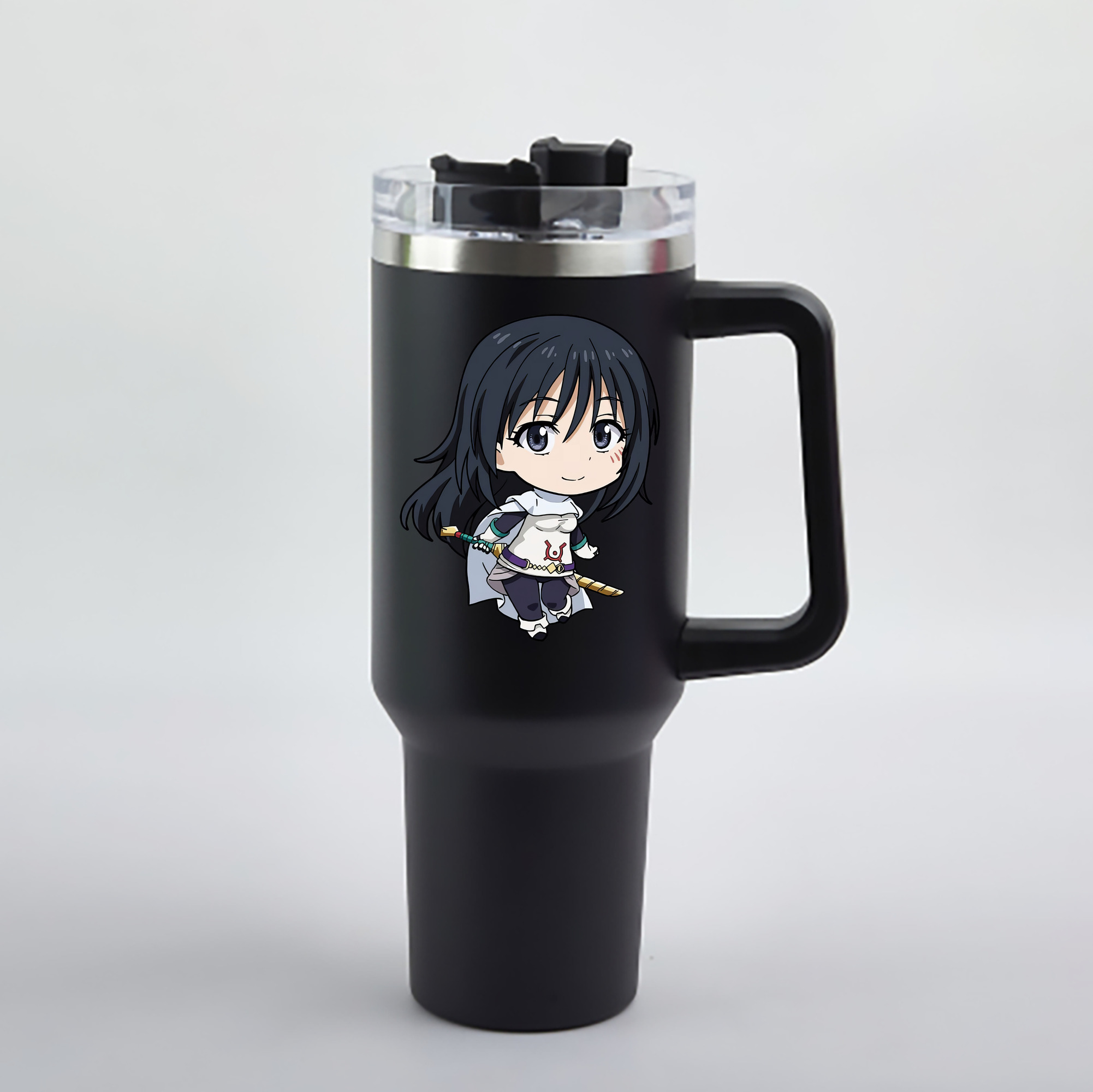 （画像用） 転スラ Regarding Reincarnated to Slime 1200mL車用タンブラー - クリスタルステッカー（プラスチックストロー付き）