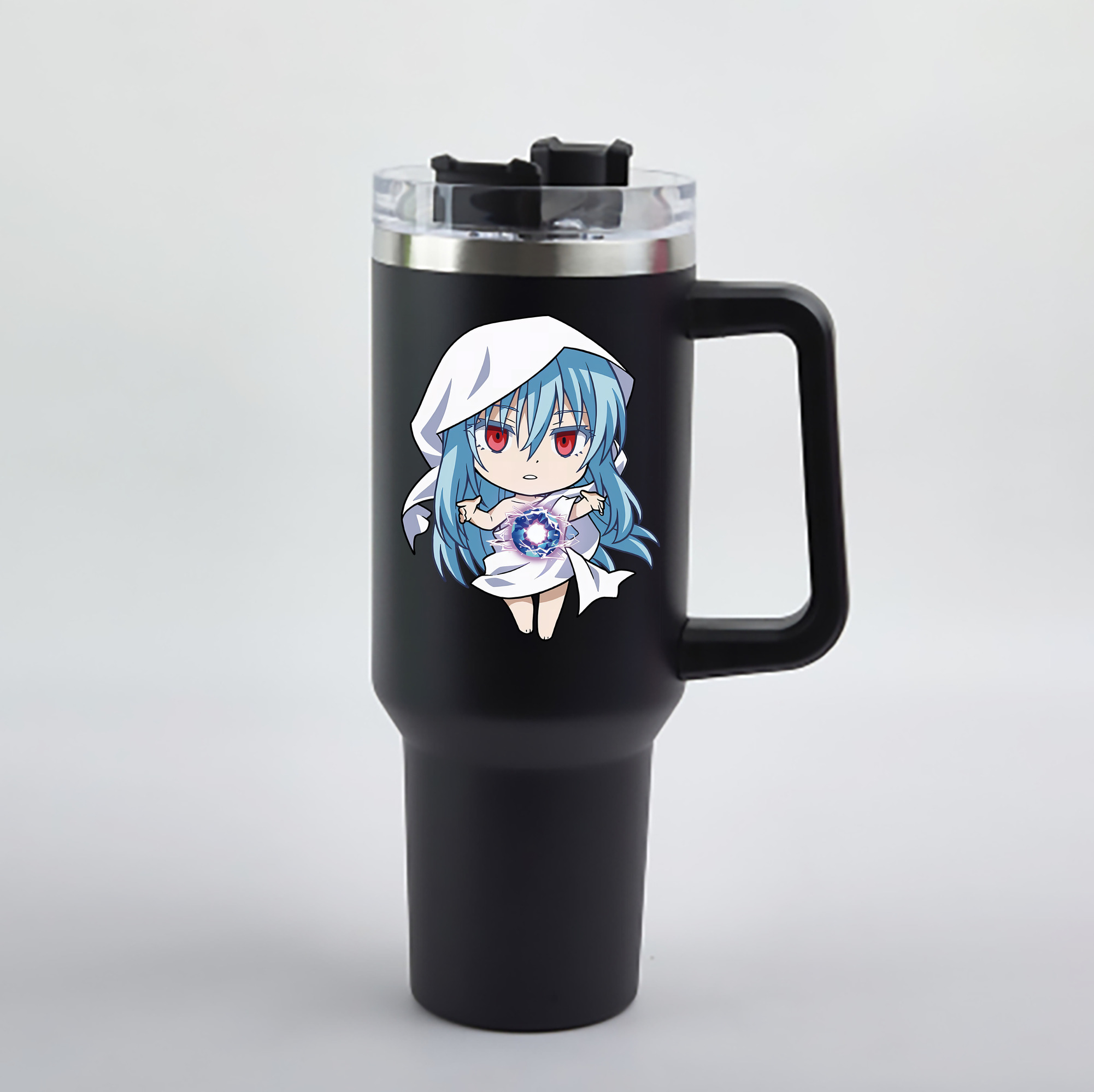 （画像用） 転スラ Regarding Reincarnated to Slime 1200mL車用タンブラー - クリスタルステッカー（プラスチックストロー付き）