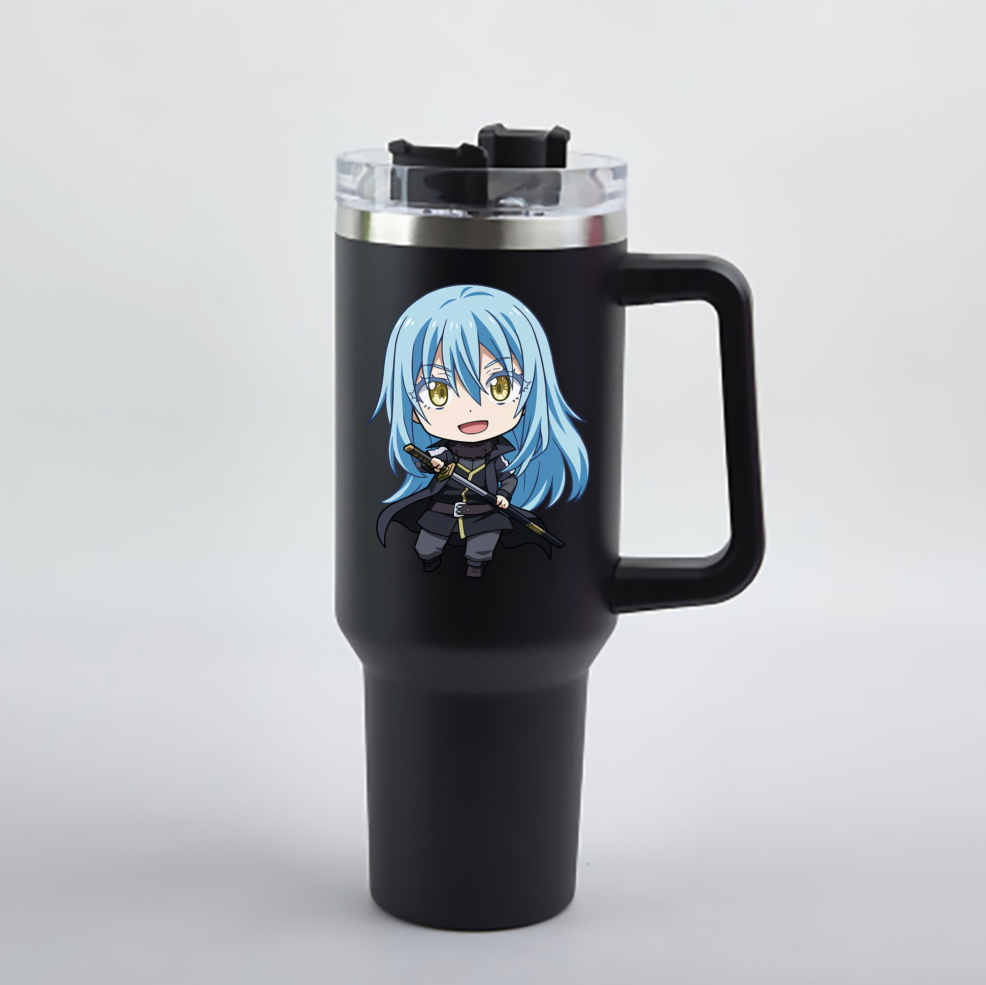 （画像用） 転スラ Regarding Reincarnated to Slime 1200mL車用タンブラー - クリスタルステッカー（プラスチックストロー付き）