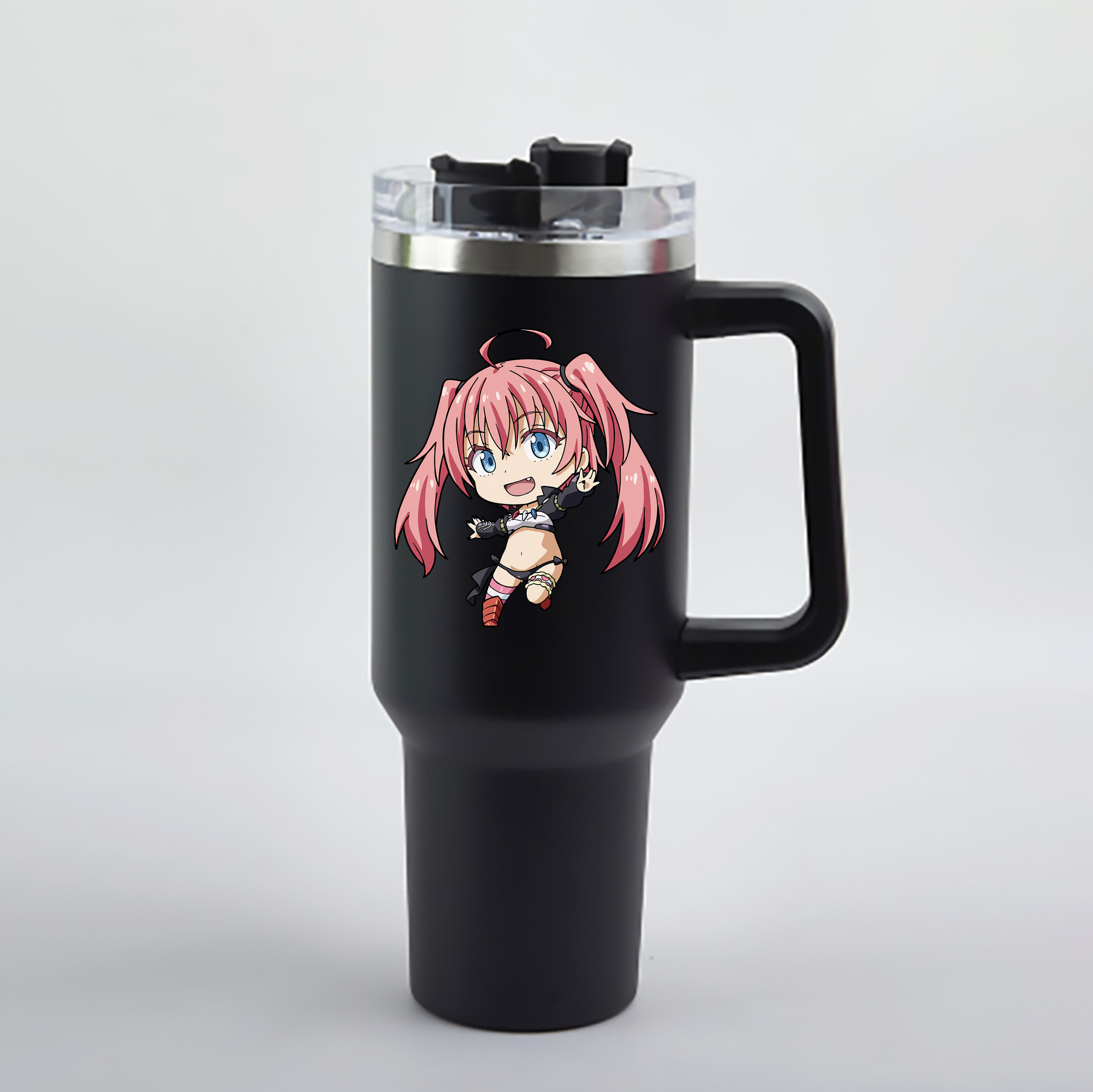 （画像用） 転スラ Regarding Reincarnated to Slime 1200mL車用タンブラー - クリスタルステッカー（プラスチックストロー付き）