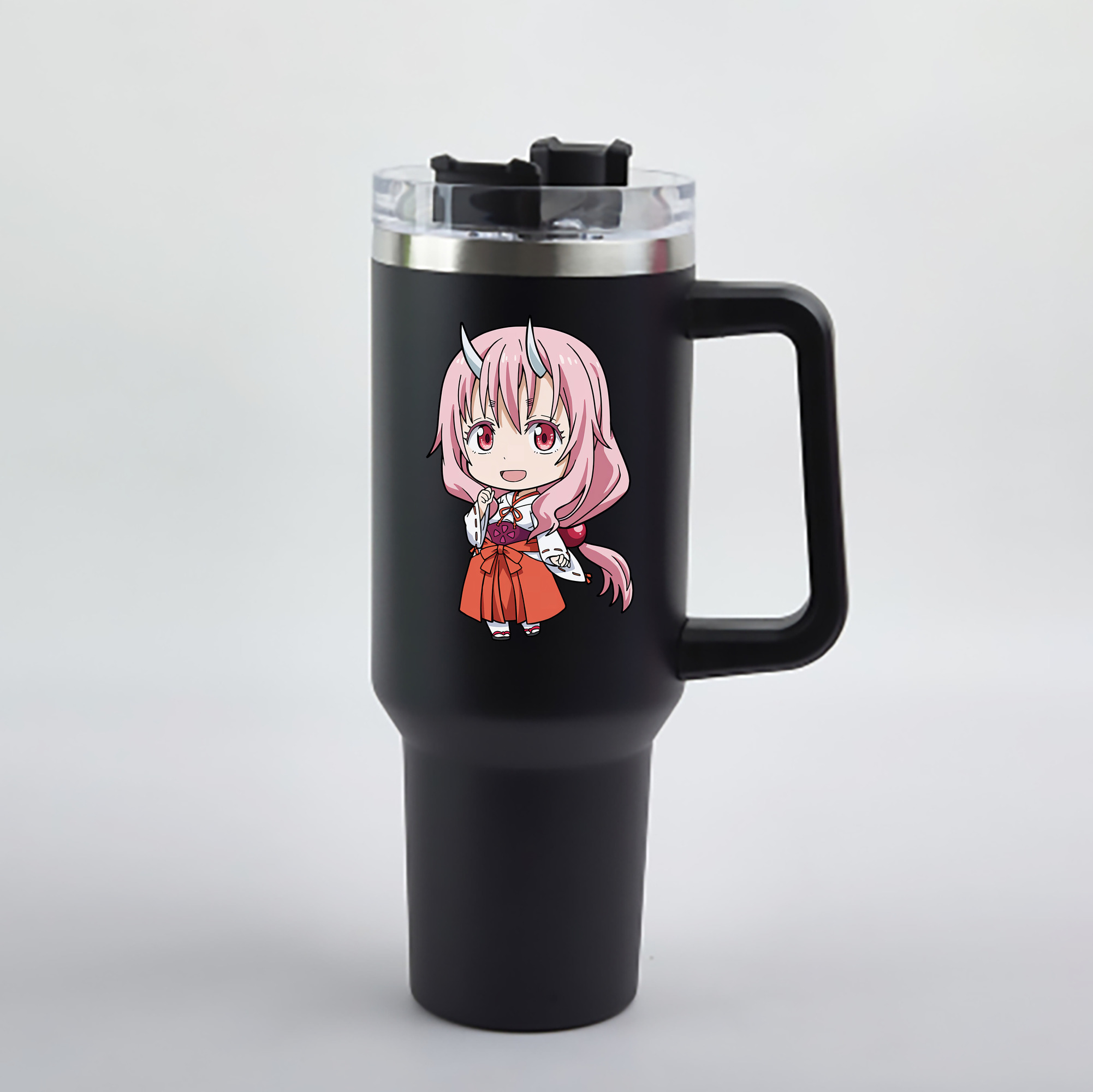 （画像用） 転スラ Regarding Reincarnated to Slime 1200mL車用タンブラー - クリスタルステッカー（プラスチックストロー付き）
