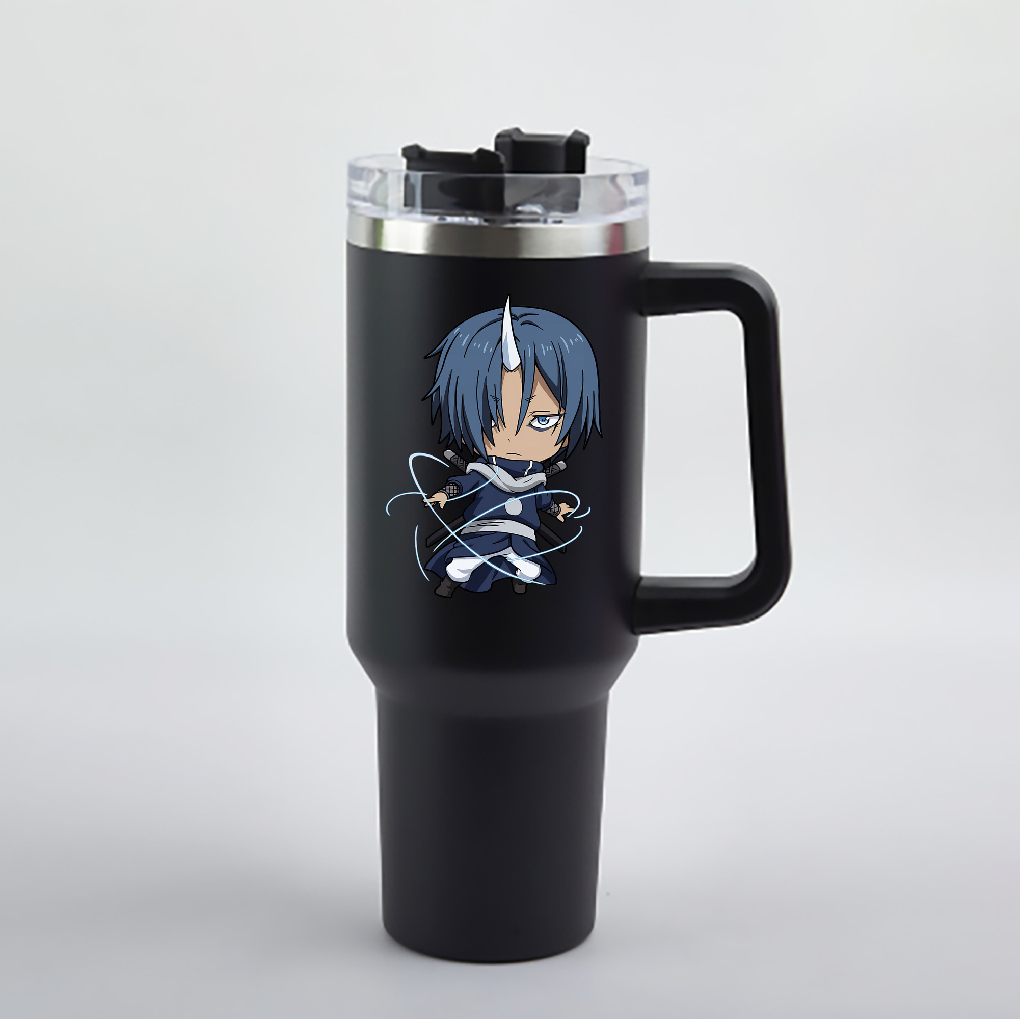 （画像用） 転スラ Regarding Reincarnated to Slime 1200mL車用タンブラー - クリスタルステッカー（プラスチックストロー付き）