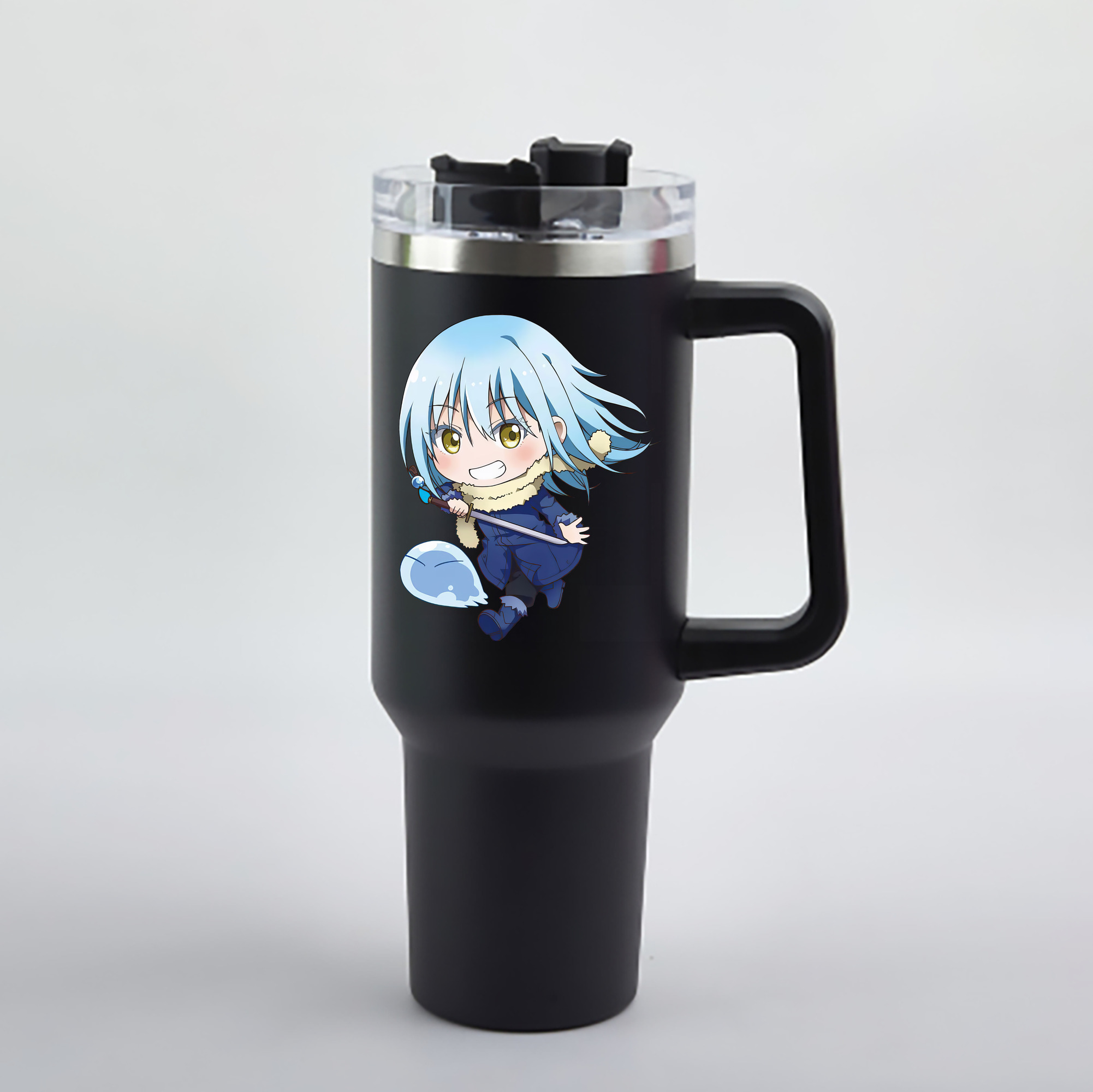 （画像用） 転スラ Regarding Reincarnated to Slime 1200mL車用タンブラー - クリスタルステッカー（プラスチックストロー付き）