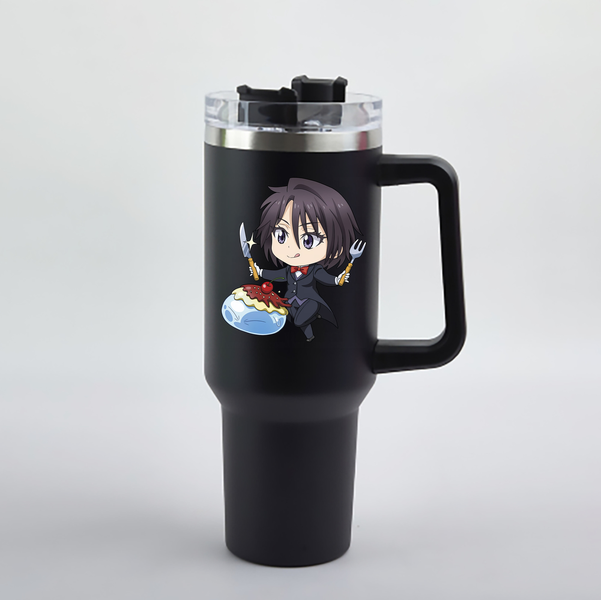 （画像用） 転スラ Regarding Reincarnated to Slime 1200mL車用タンブラー - クリスタルステッカー（プラスチックストロー付き）