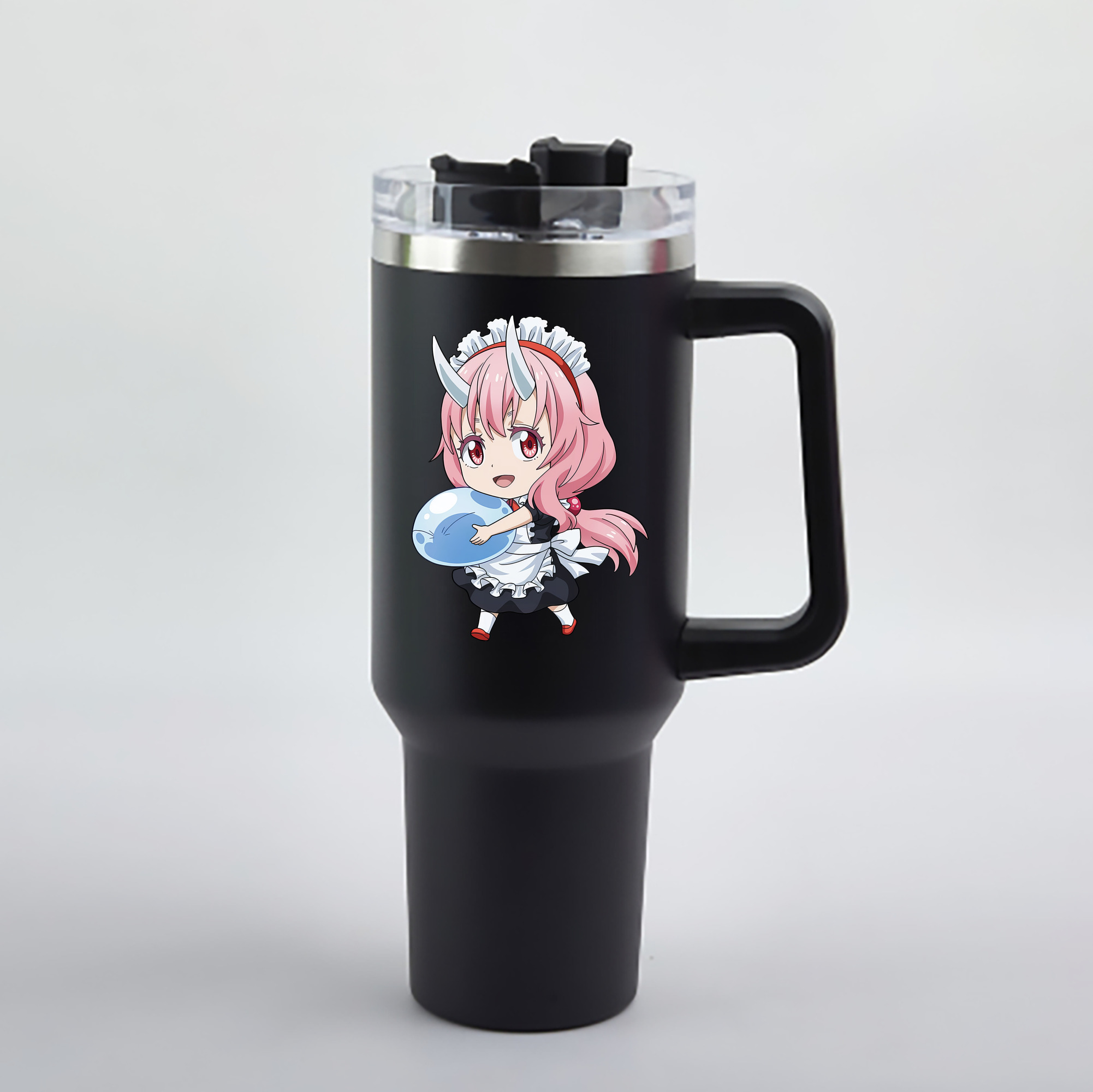 （画像用） 転スラ Regarding Reincarnated to Slime 1200mL車用タンブラー - クリスタルステッカー（プラスチックストロー付き）