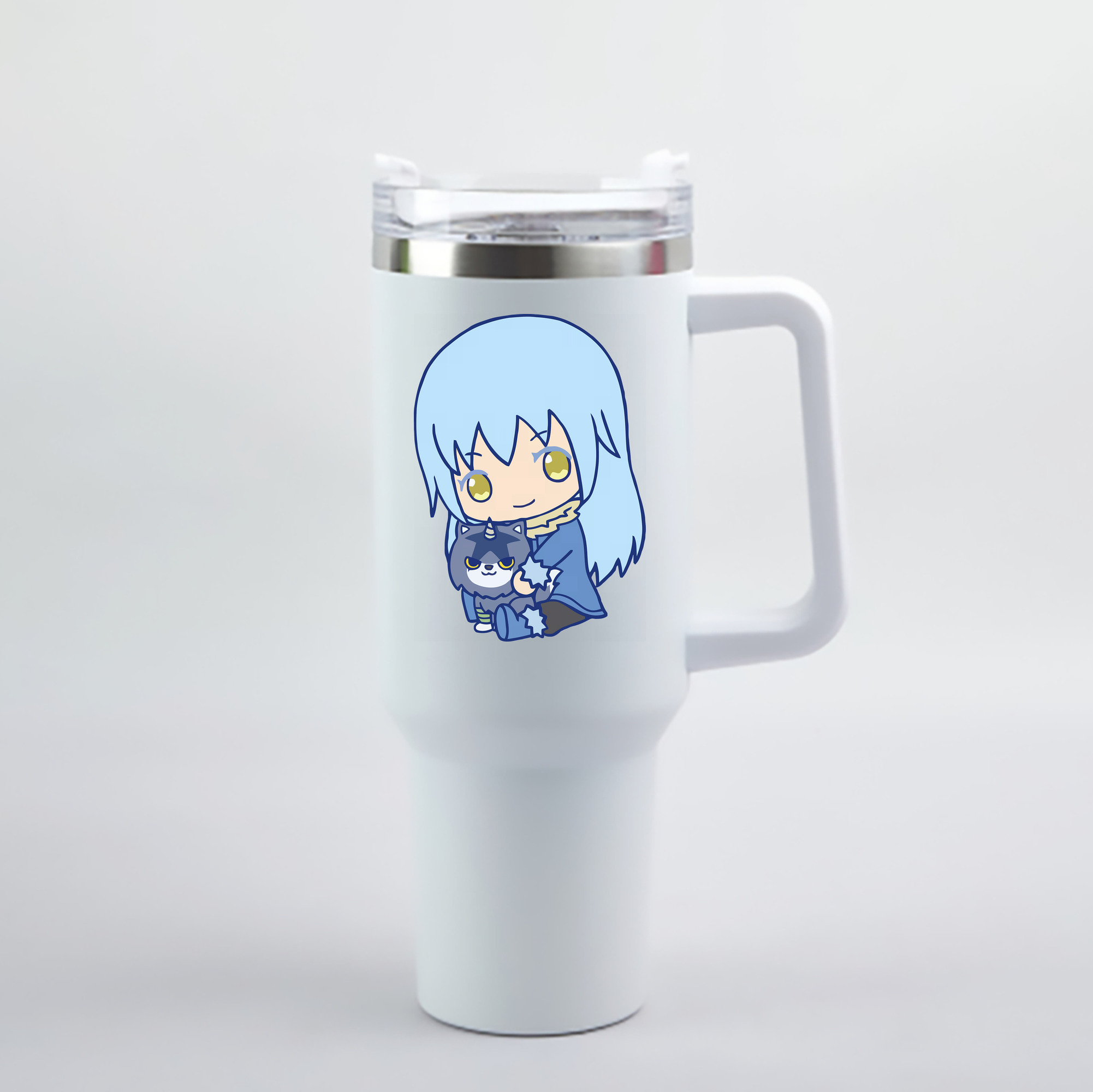（画像用） 転スラ Regarding Reincarnated to Slime 1200mL車用タンブラー - クリスタルステッカー（プラスチックストロー付き）