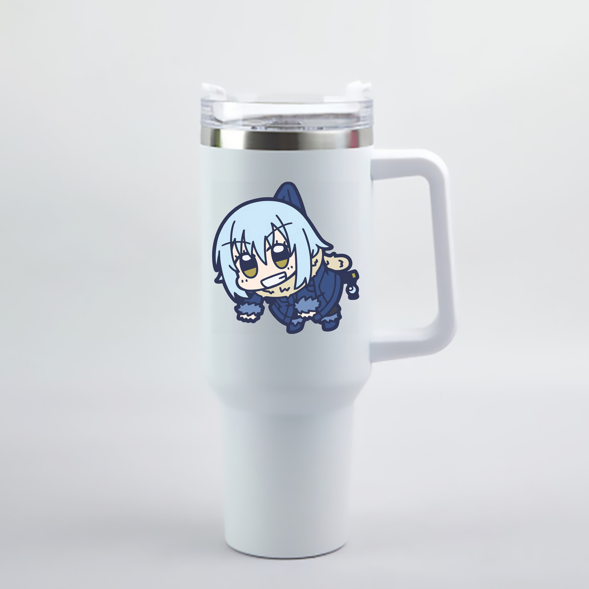 （画像用） 転スラ Regarding Reincarnated to Slime 1200mL車用タンブラー - クリスタルステッカー（プラスチックストロー付き）