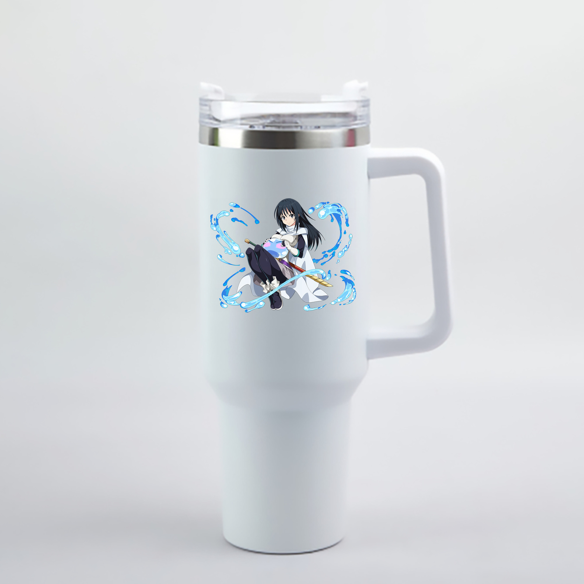 （画像用） 転スラ Regarding Reincarnated to Slime 1200mL車用タンブラー - クリスタルステッカー（プラスチックストロー付き）