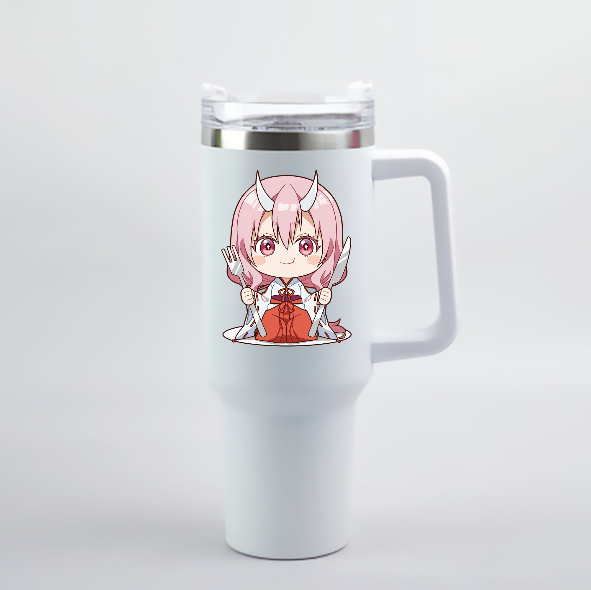 （画像用） 転スラ Regarding Reincarnated to Slime 1200mL車用タンブラー - クリスタルステッカー（プラスチックストロー付き）