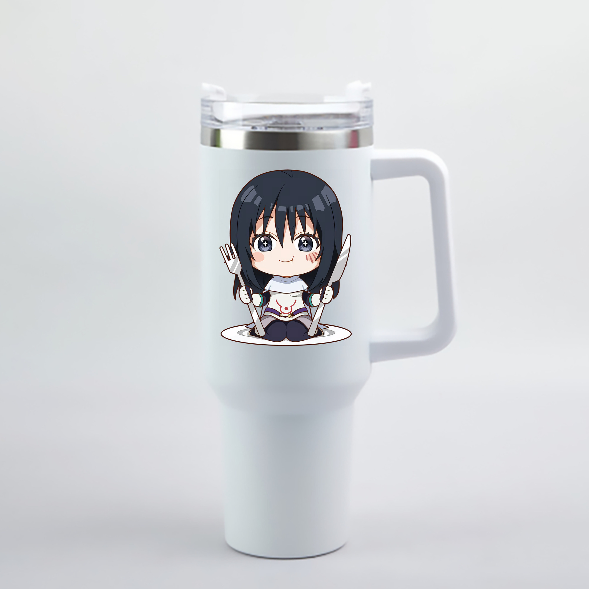 （画像用） 転スラ Regarding Reincarnated to Slime 1200mL車用タンブラー - クリスタルステッカー（プラスチックストロー付き）