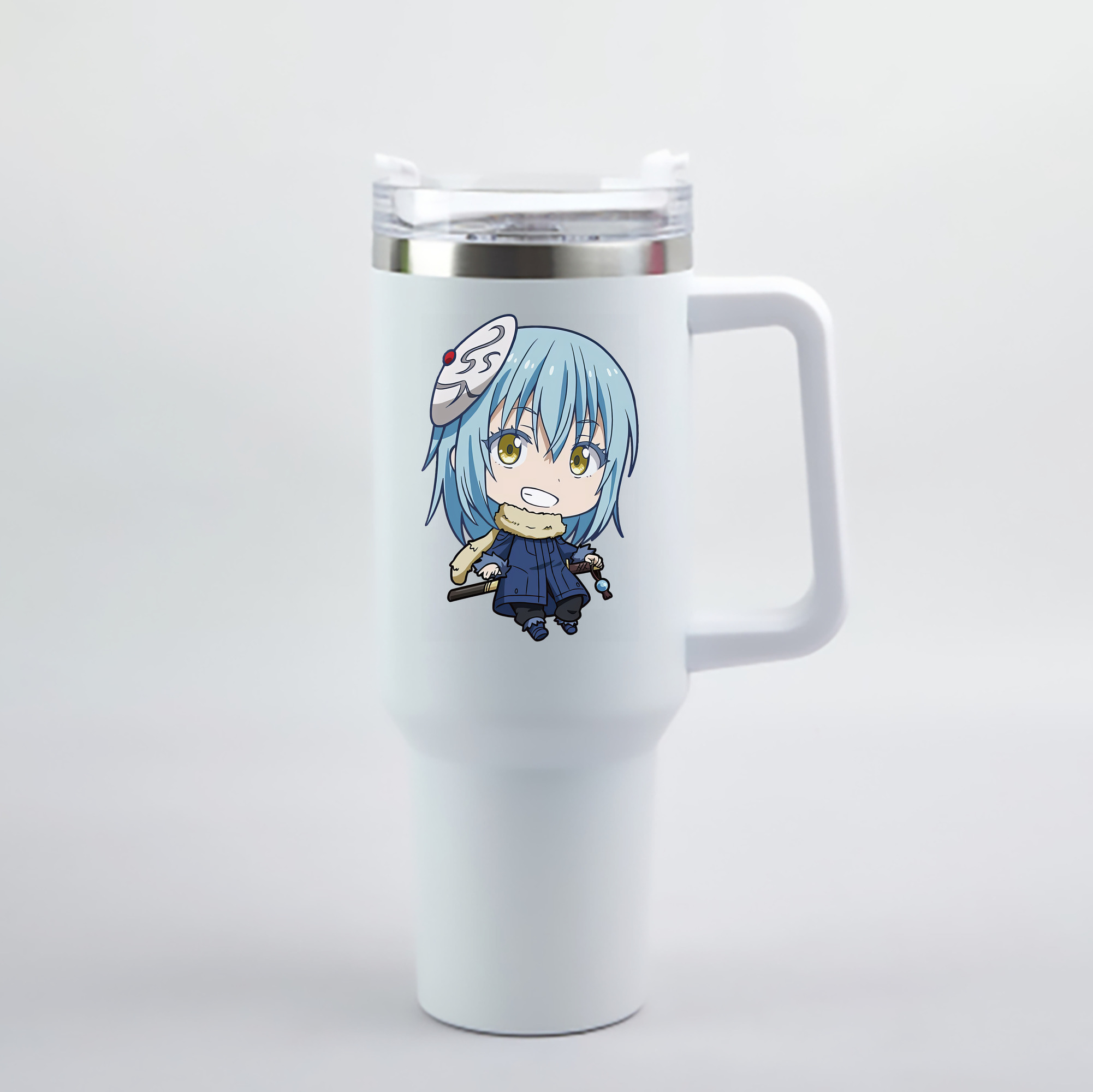 （画像用） 転スラ Regarding Reincarnated to Slime 1200mL車用タンブラー - クリスタルステッカー（プラスチックストロー付き）