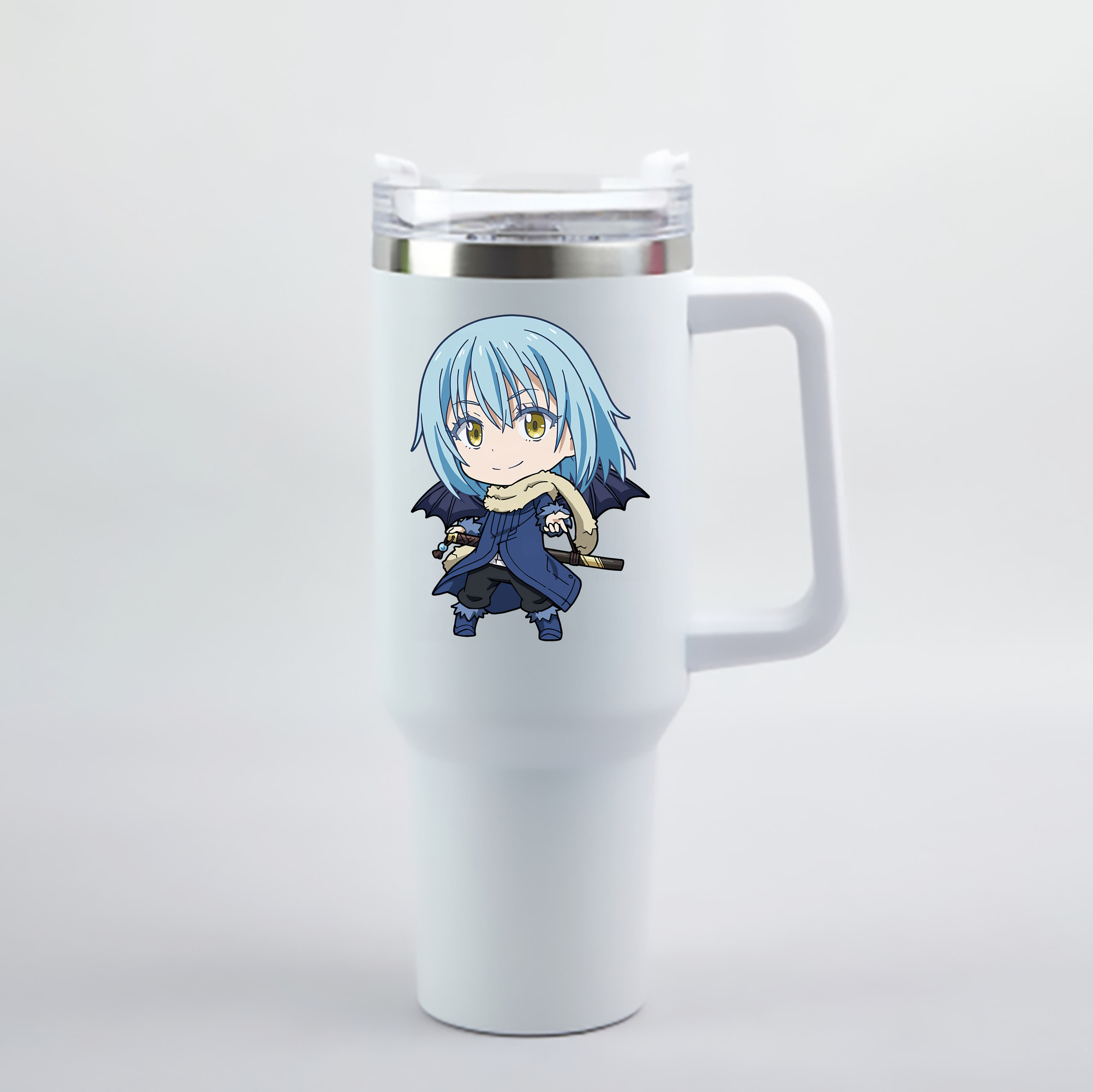 （画像用） 転スラ Regarding Reincarnated to Slime 1200mL車用タンブラー - クリスタルステッカー（プラスチックストロー付き）