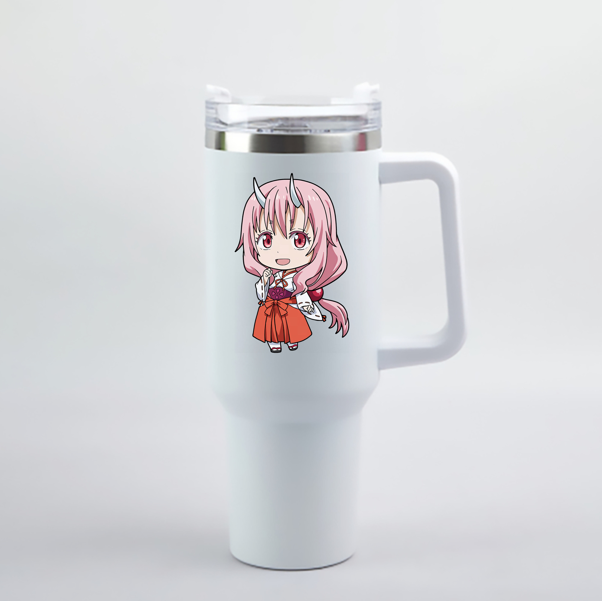 （画像用） 転スラ Regarding Reincarnated to Slime 1200mL車用タンブラー - クリスタルステッカー（プラスチックストロー付き）