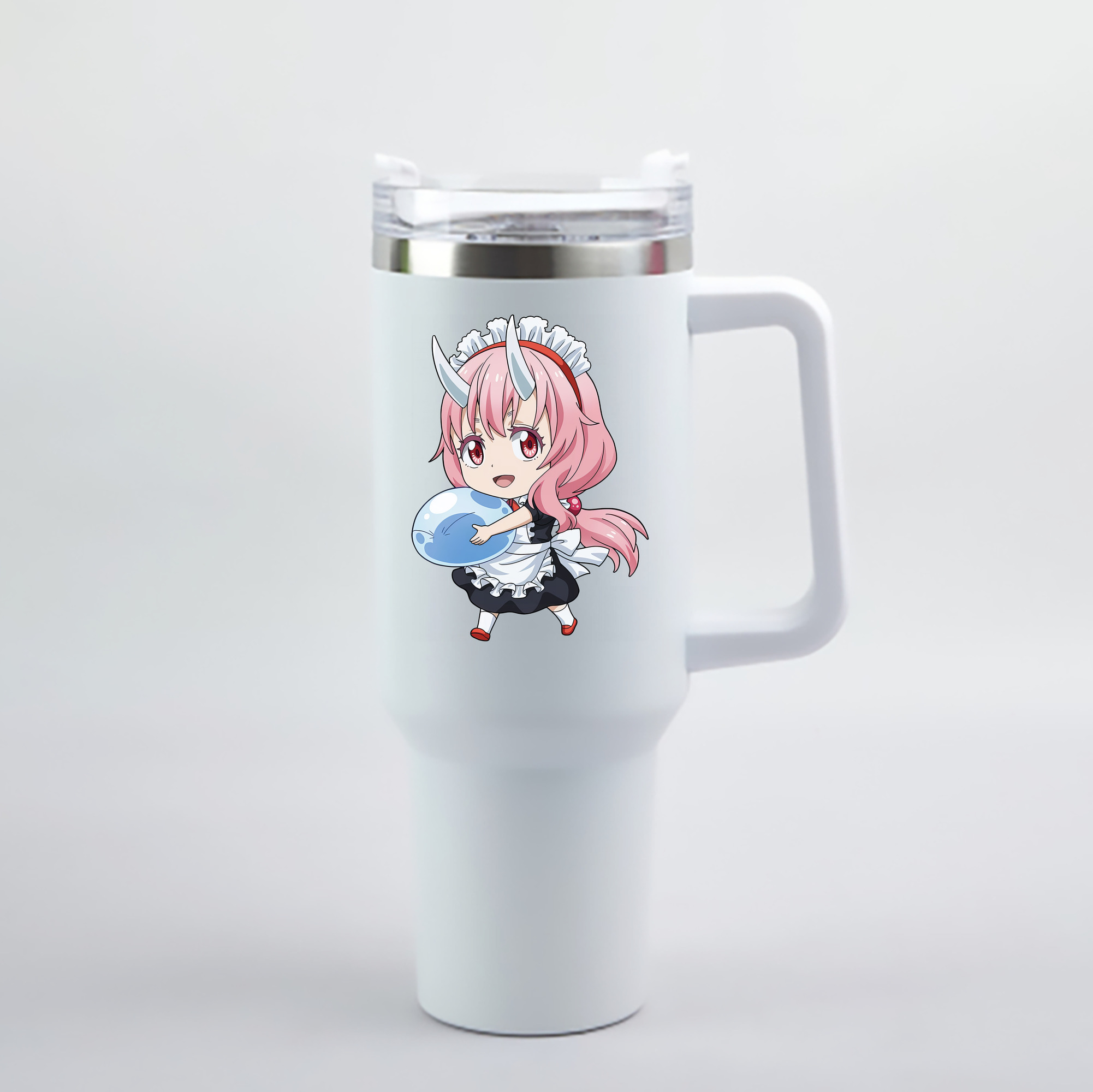 （画像用） 転スラ Regarding Reincarnated to Slime 1200mL車用タンブラー - クリスタルステッカー（プラスチックストロー付き）