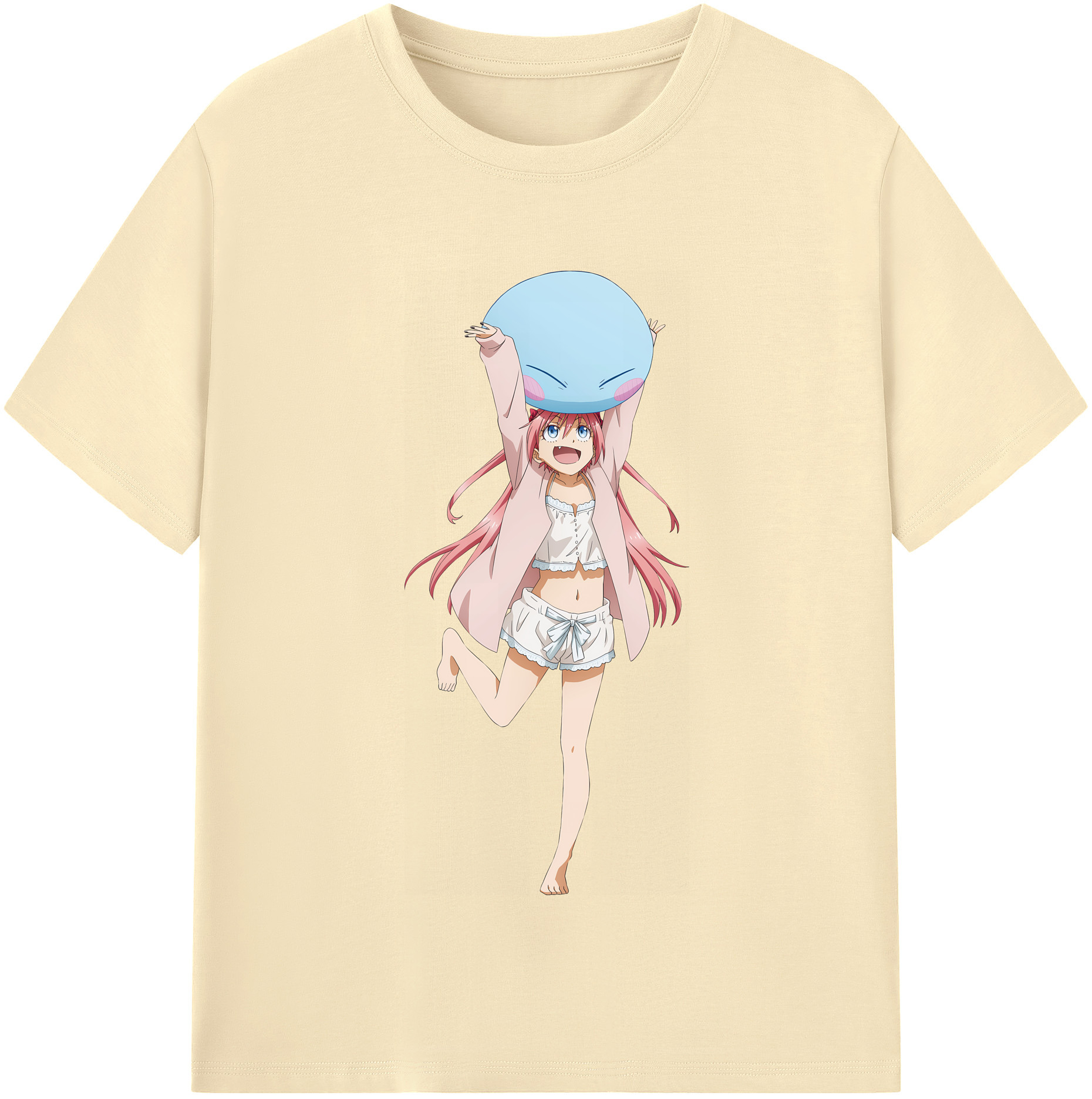 （画像用） 転スラ Regarding Reincarnated to Slime 綿100％半袖Tシャツ（フロントプリント）