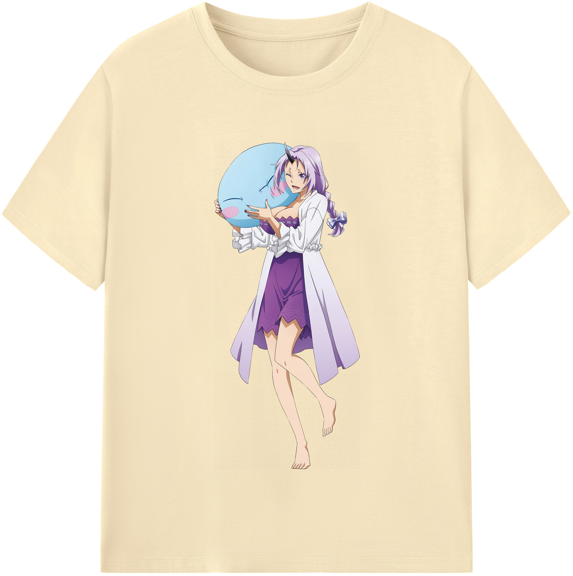 （画像用） 転スラ Regarding Reincarnated to Slime 綿100％半袖Tシャツ（フロントプリント）