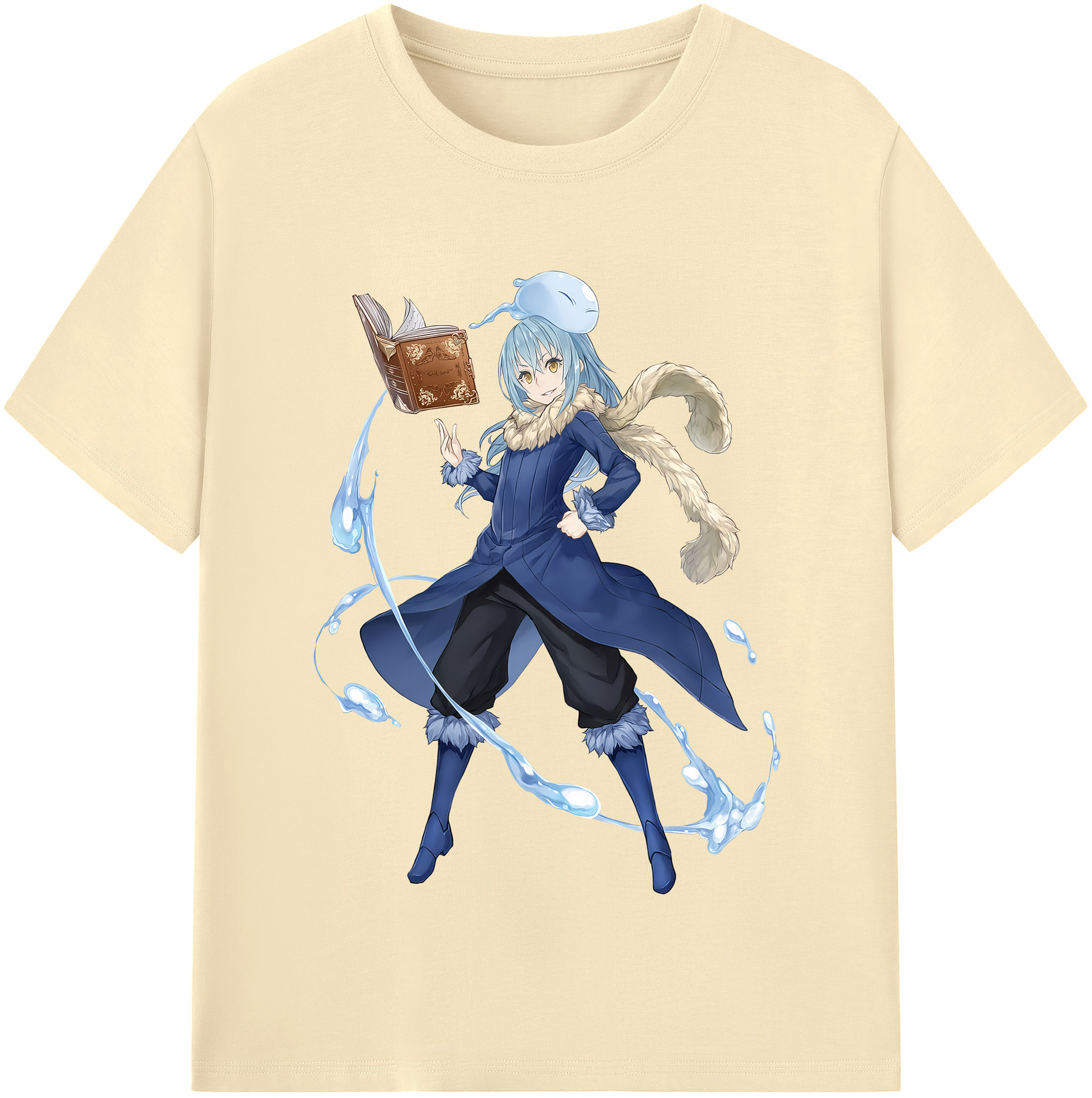 （画像用） 転スラ Regarding Reincarnated to Slime 綿100％半袖Tシャツ（フロントプリント）