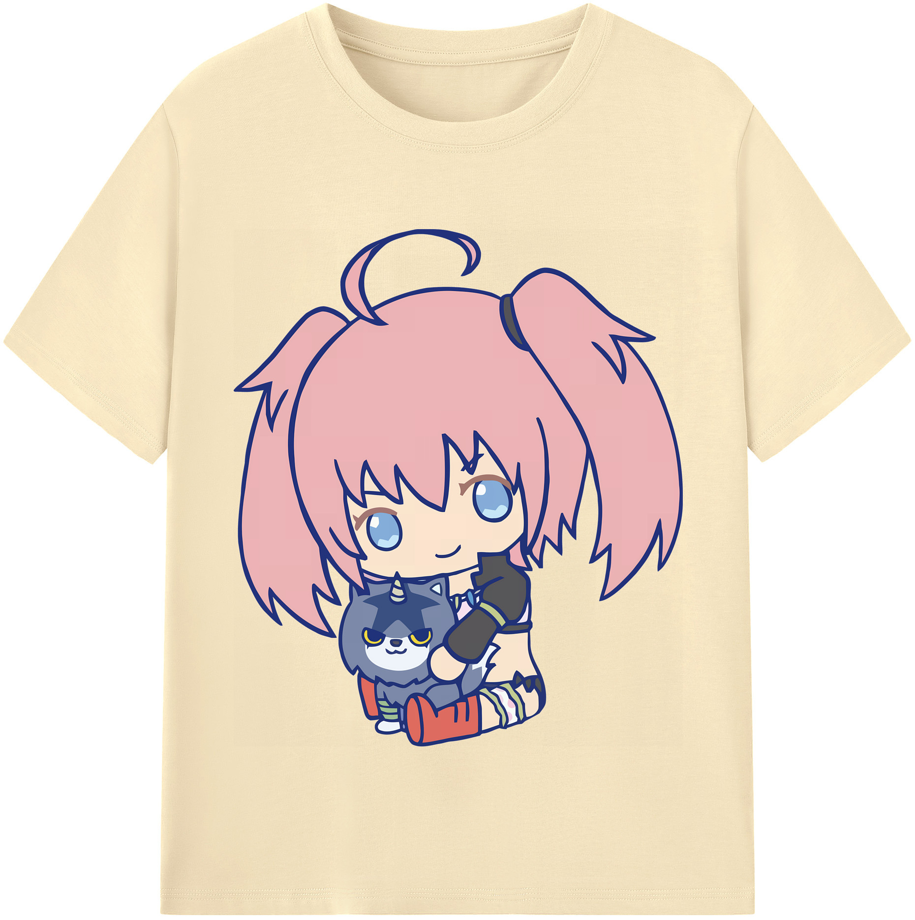 （画像用） 転スラ Regarding Reincarnated to Slime 綿100％半袖Tシャツ（フロントプリント）