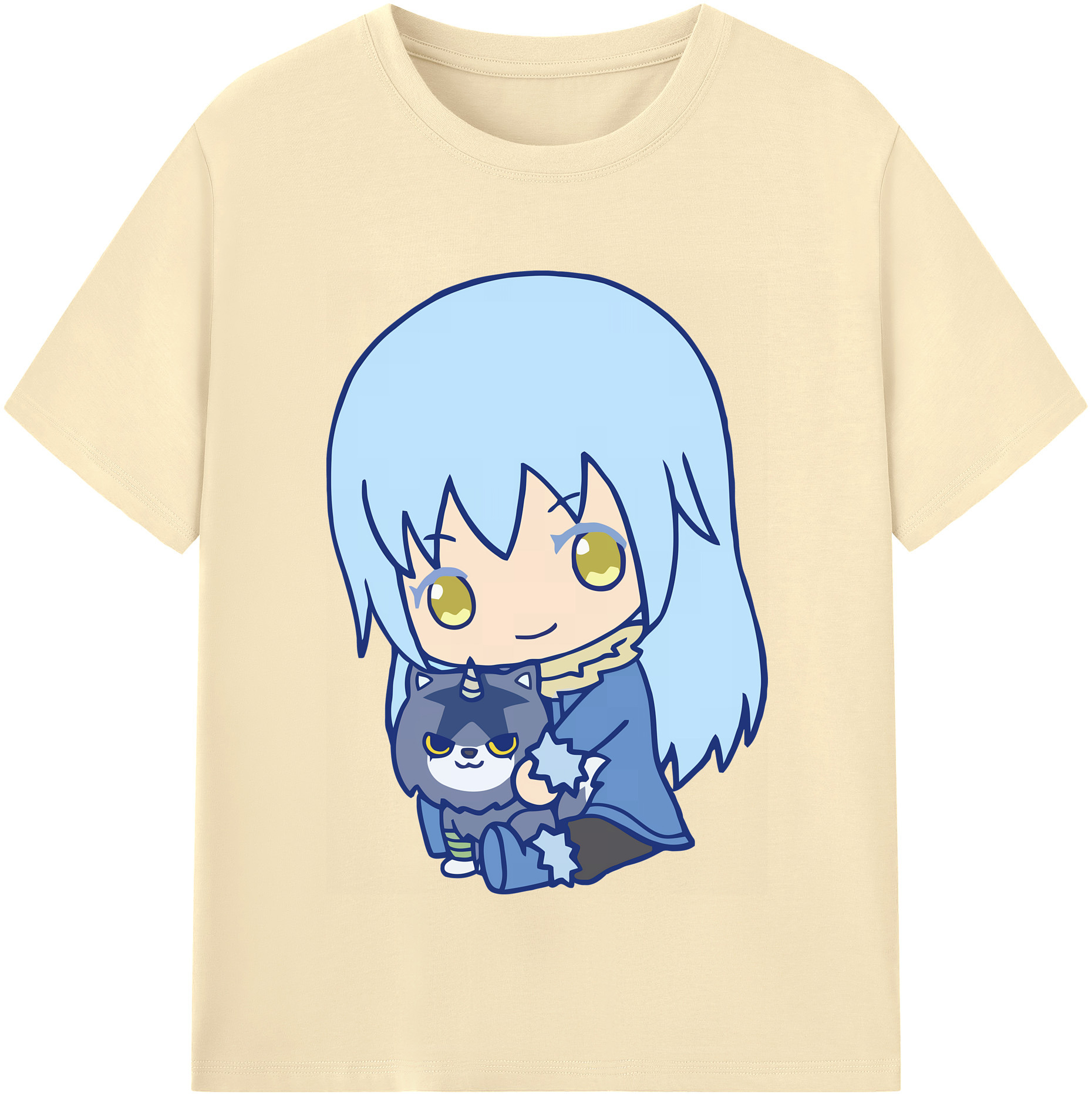 （画像用） 転スラ Regarding Reincarnated to Slime 綿100％半袖Tシャツ（フロントプリント）