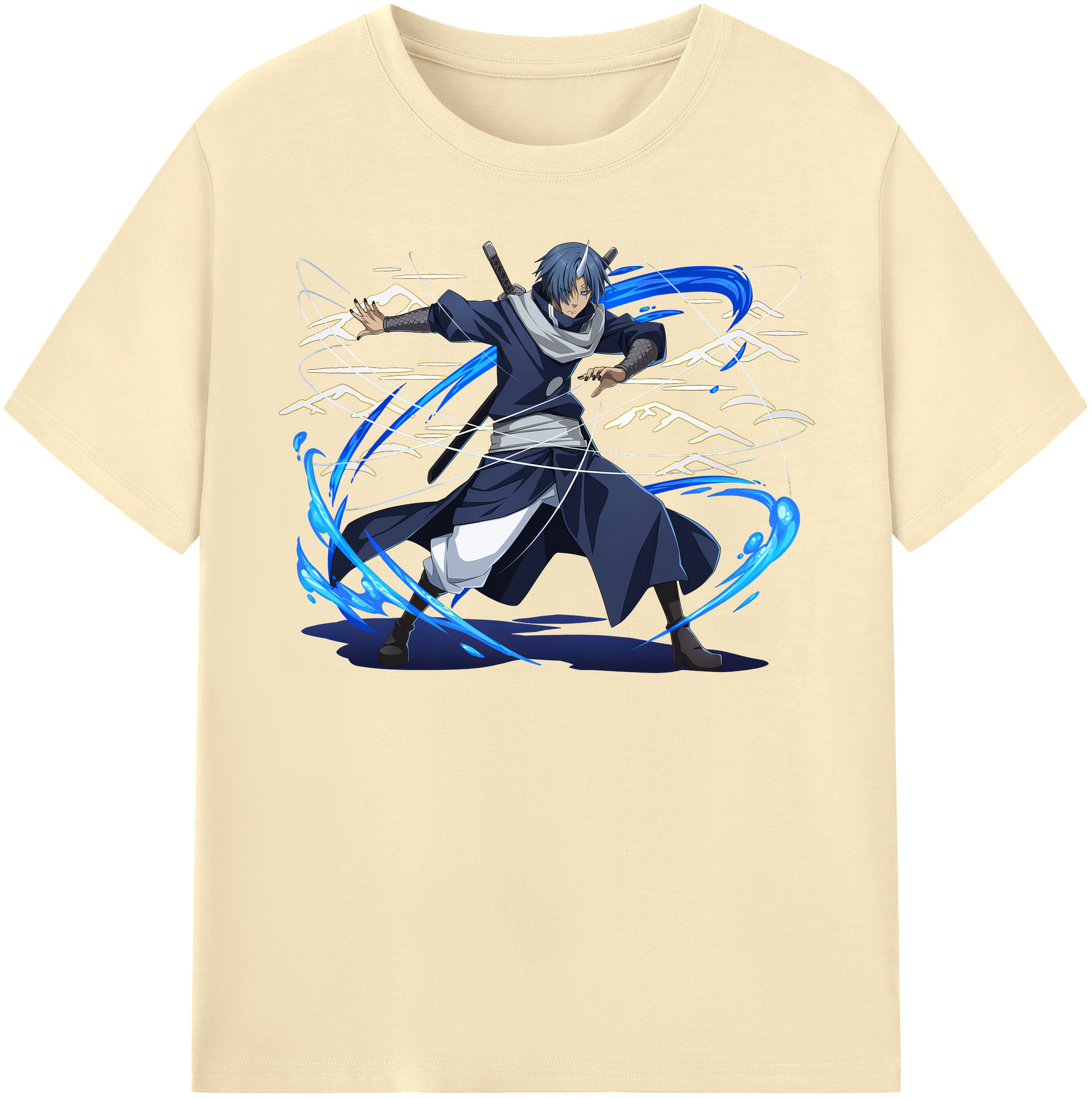 （画像用） 転スラ Regarding Reincarnated to Slime 綿100％半袖Tシャツ（フロントプリント）